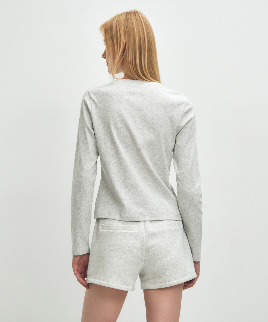 Marithe & Francois Girbaud - Basic Long Sleeve (Light Heather Gray) product image 3 | TRAB K-Fashion Australia