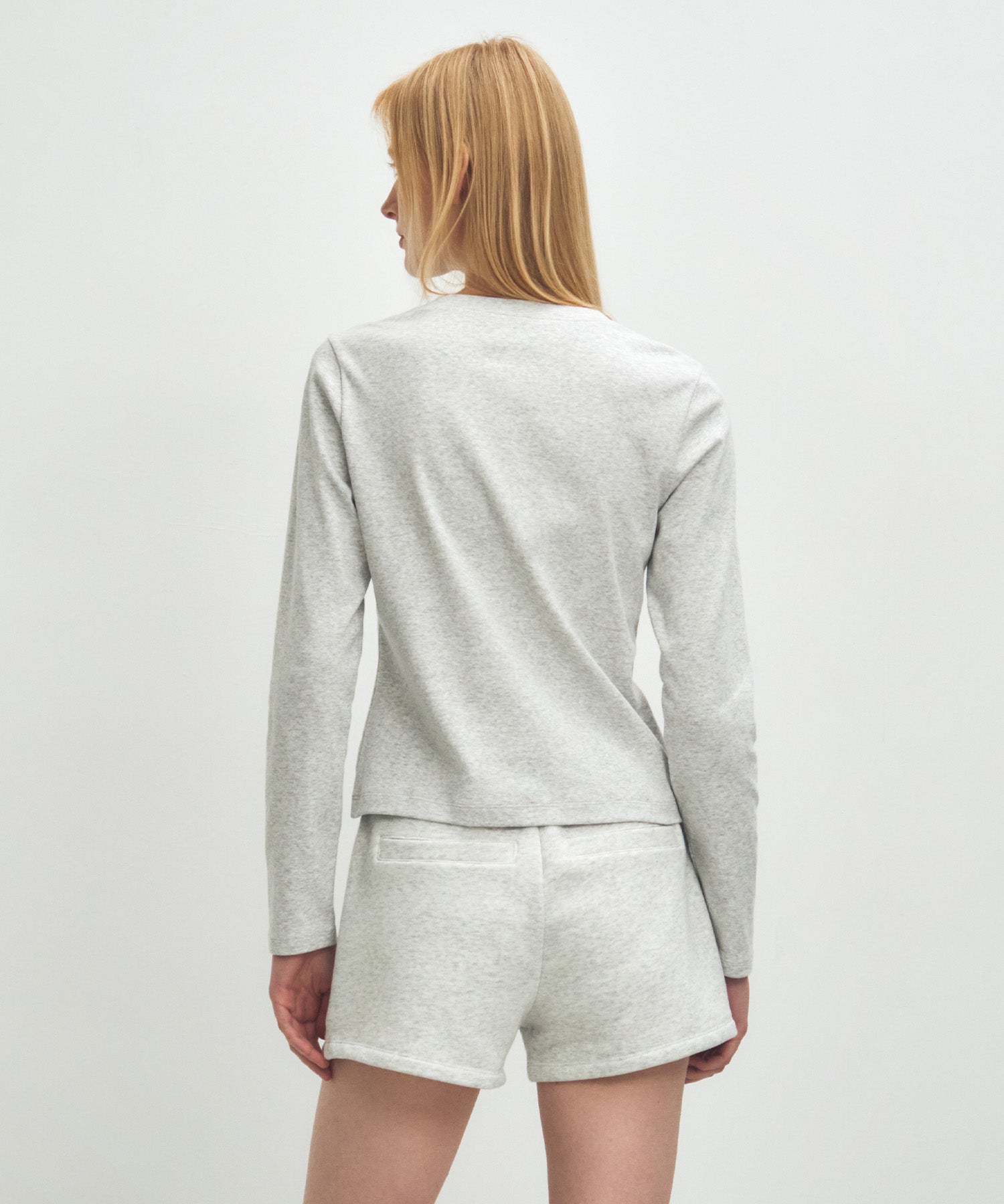 Marithe & Francois Girbaud - Basic Long Sleeve (Light Heather Gray) product image 3 | TRAB K-Fashion Australia