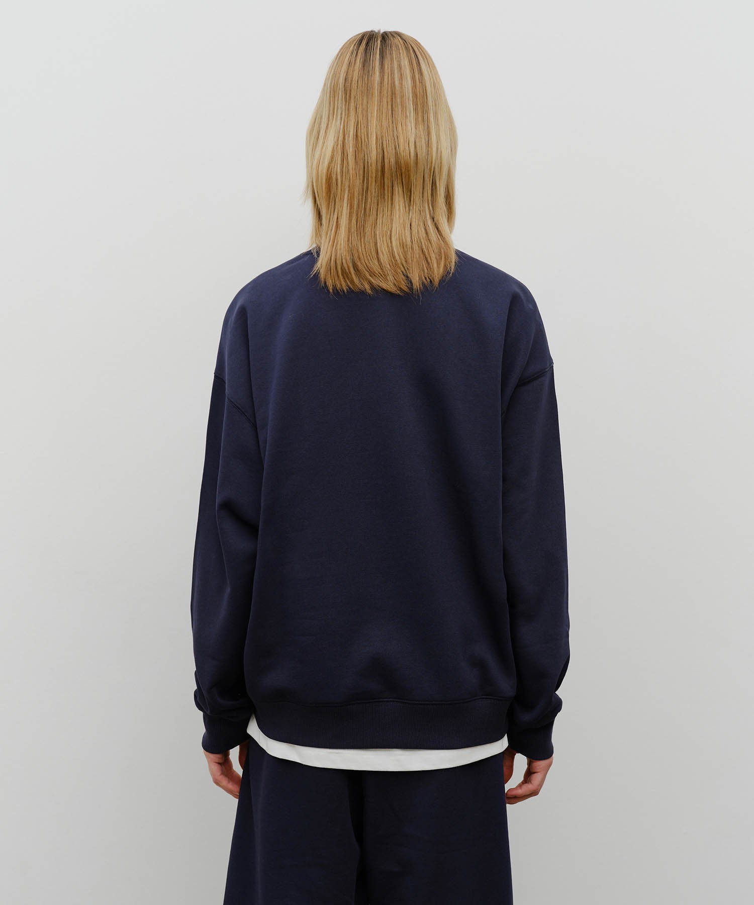 Marithe & Francois Girbaud - Marithe Logo Oversized Sweatshirt (Navy) product image 3 | TRAB K-Fashion Australia