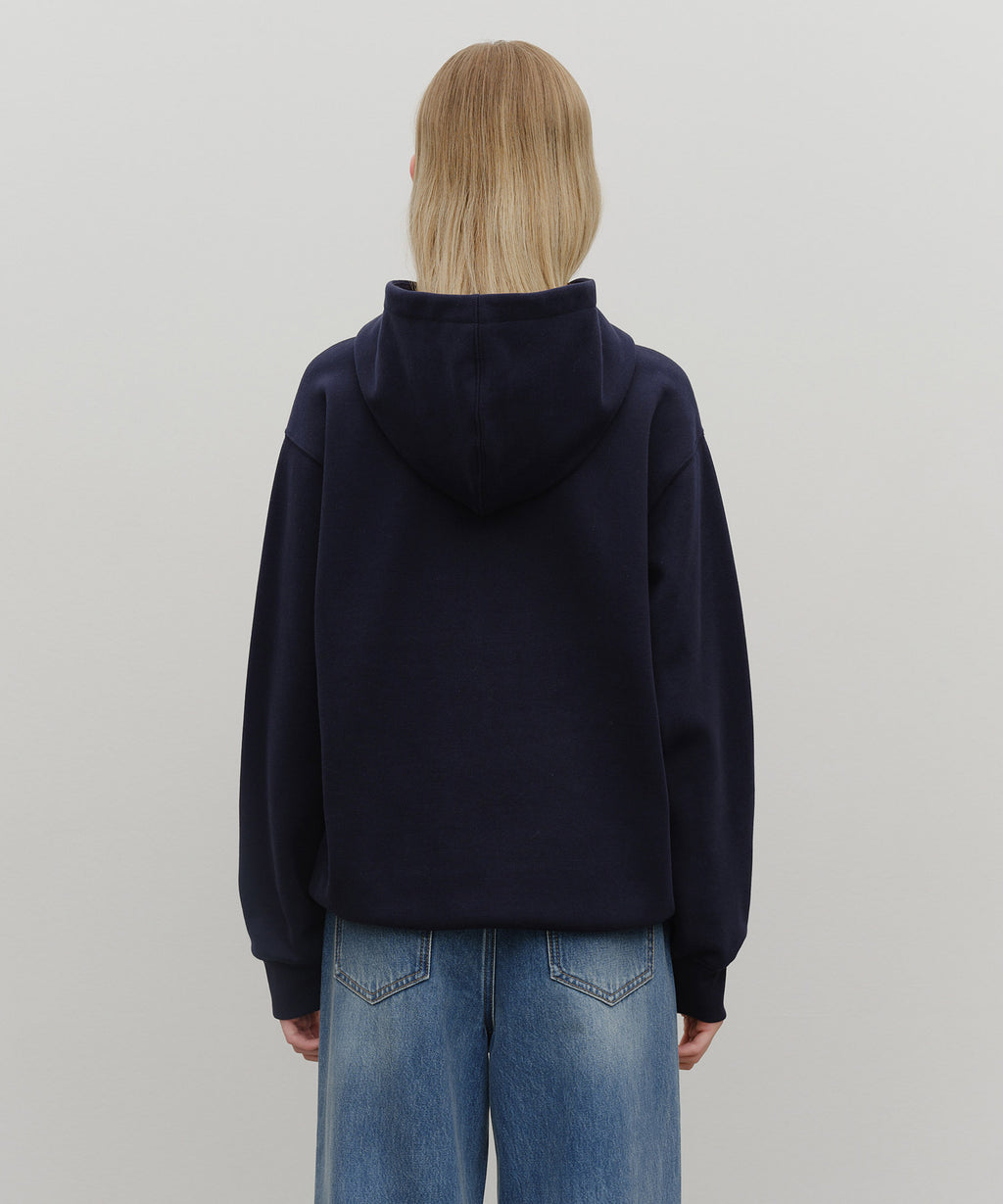 Marithe & Francois Girbaud - Vintage Stamp Graphic Hoodie (brushed) (Navy) product image 3 | TRAB K-Fashion Australia