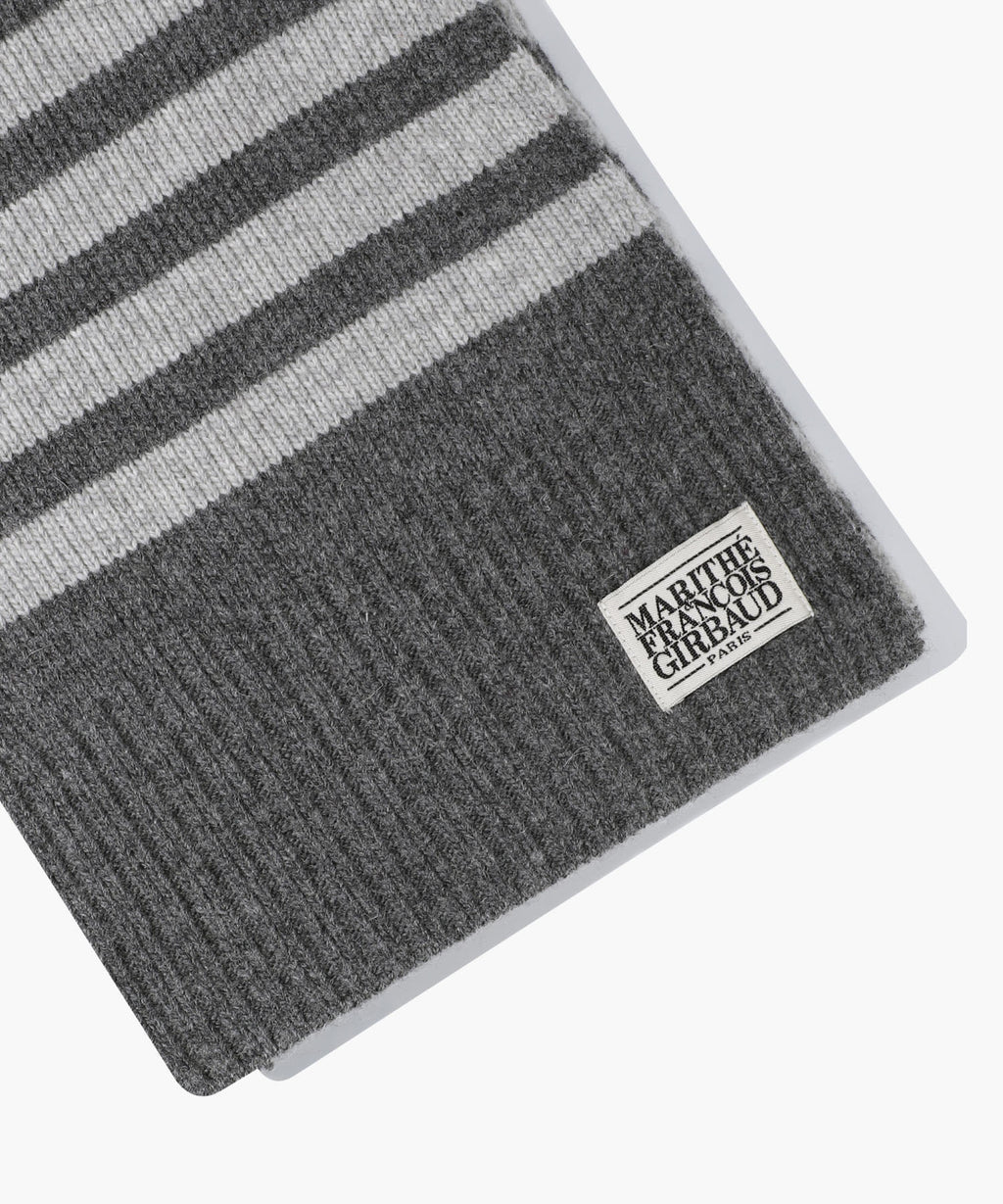 Marithe & Francois Girbaud - Classic Logo Muffler (Melange Gray) product image 3 | TRAB K-Fashion Australia