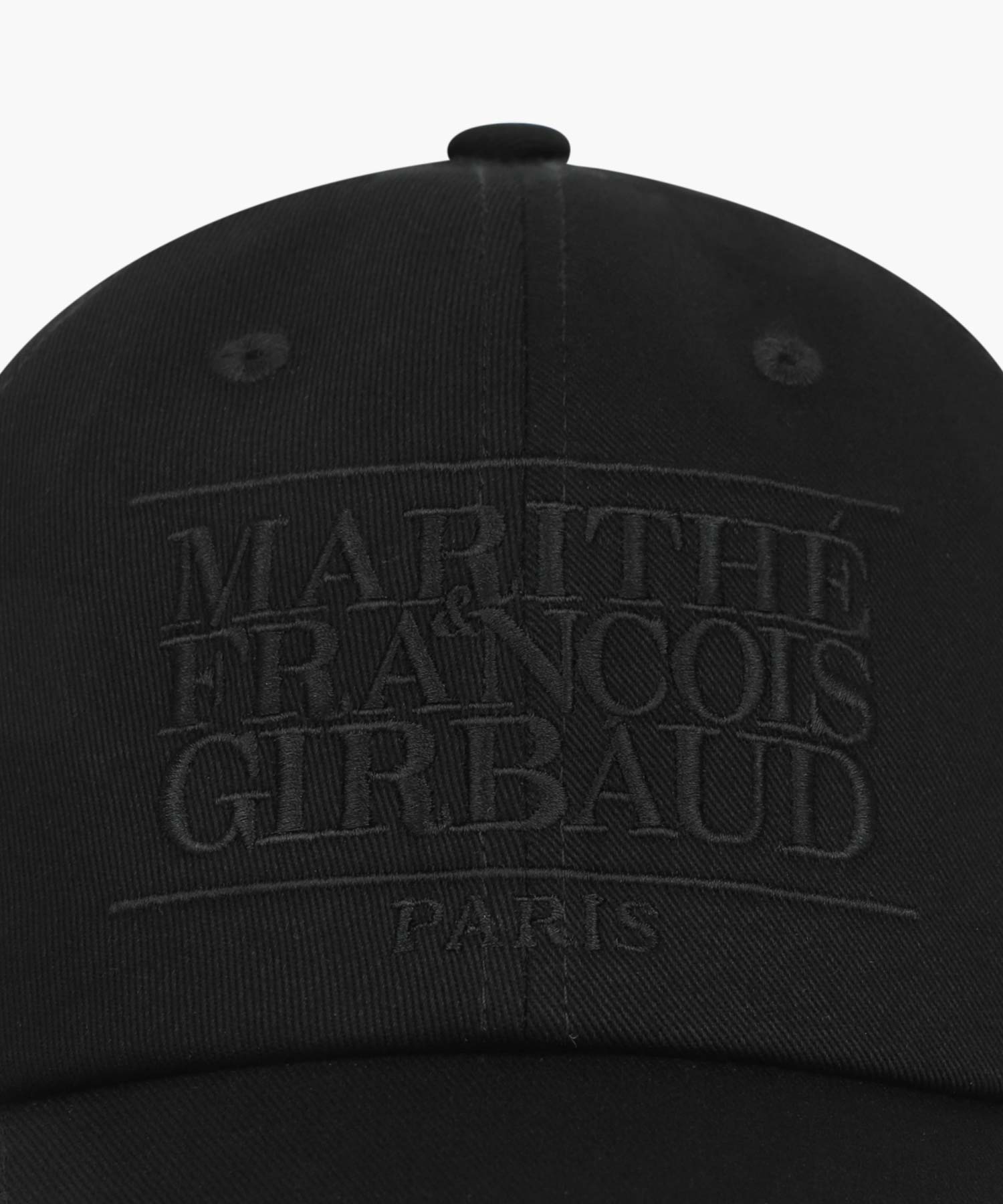 Marithe & Francois Girbaud - Classic Logo Covered Cap (Black Black) product image 3 | TRAB K-Fashion Australia