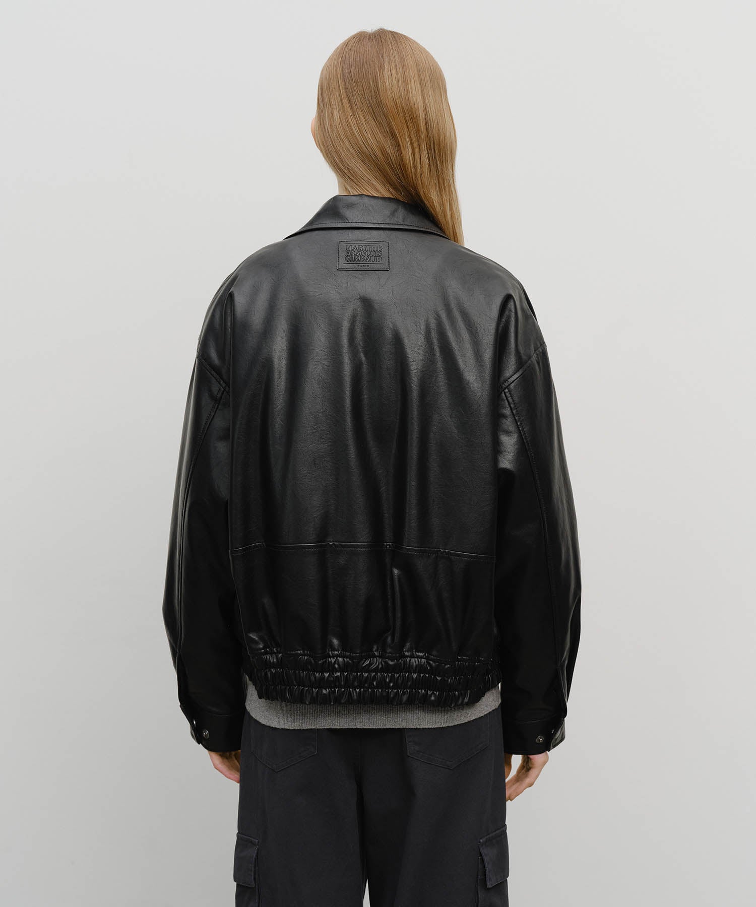 Marithe & Francois Girbaud - Faux Leather Padded Jacket (Black) product image 6 | TRAB K-Fashion Australia