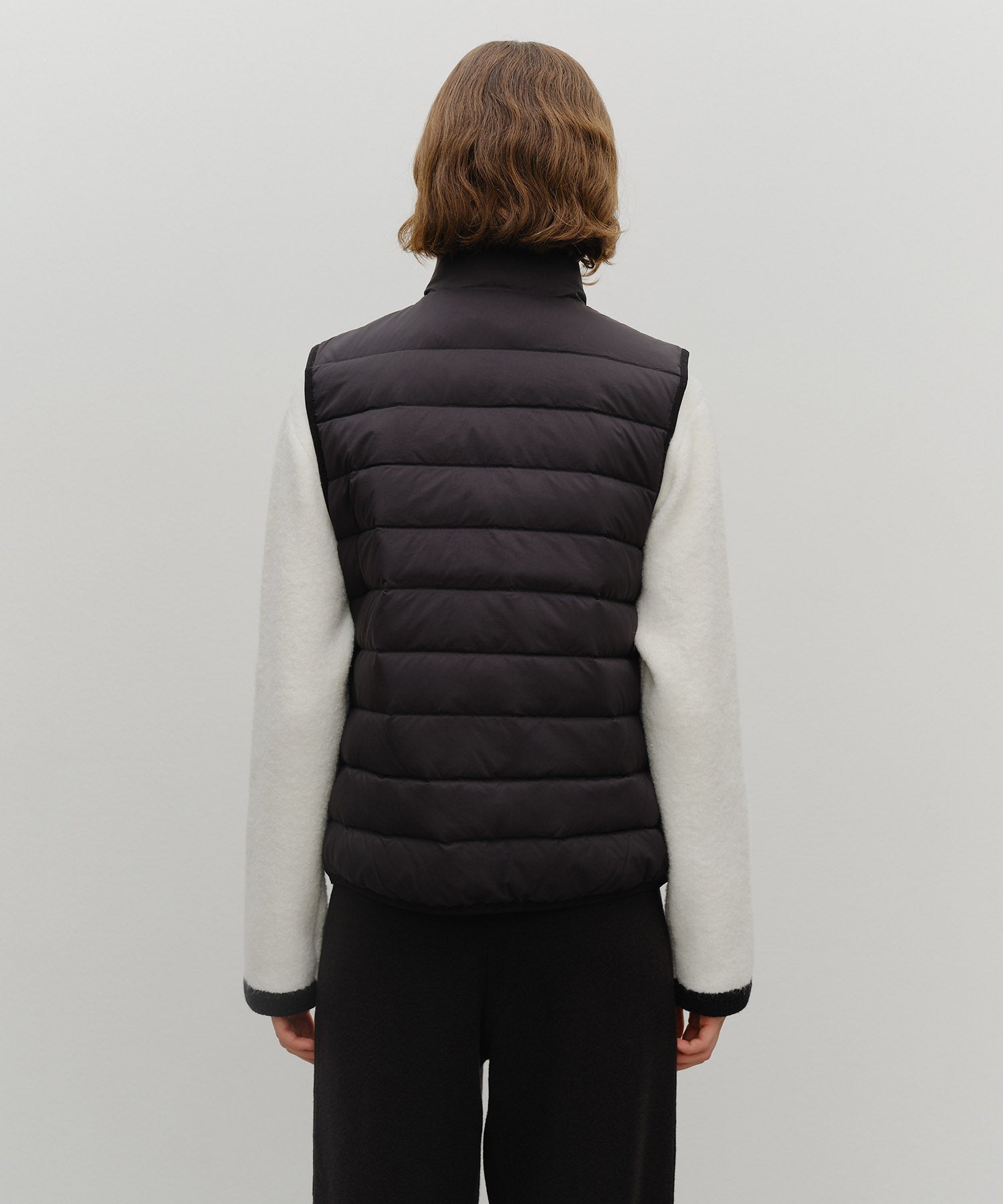 Marithe & Francois Girbaud - Classic Logo Light Down Vest (Black) product image 3 | TRAB K-Fashion Australia