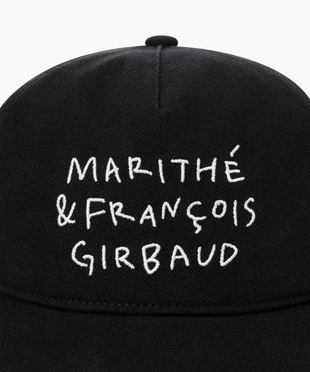Marithe & Francois Girbaud - Doodle Typo 5panel Covered Cap (Black) product image 3 | TRAB K-Fashion Australia