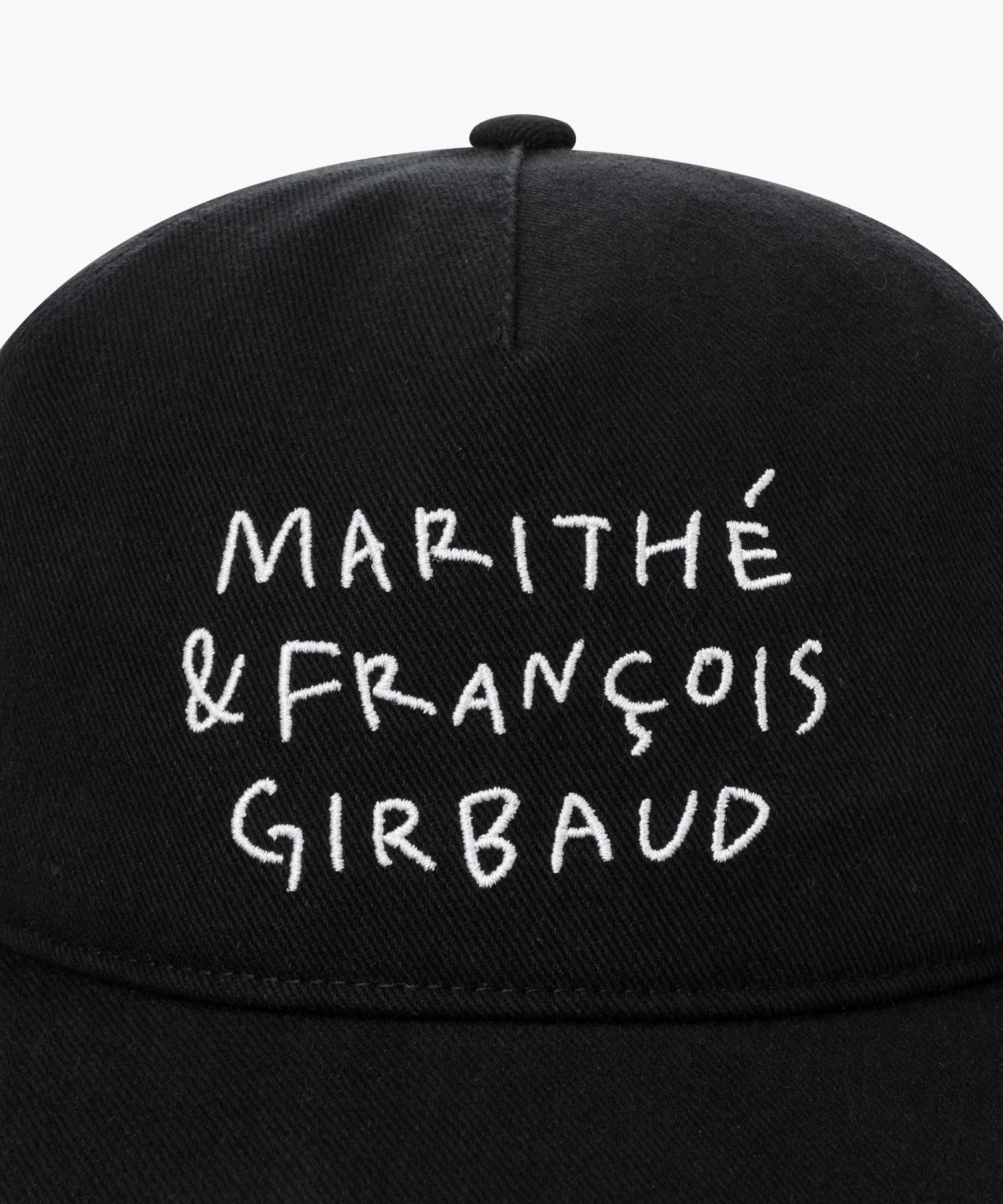 Marithe & Francois Girbaud - Doodle Typo 5panel Covered Cap (Black) product image 3 | TRAB K-Fashion Australia