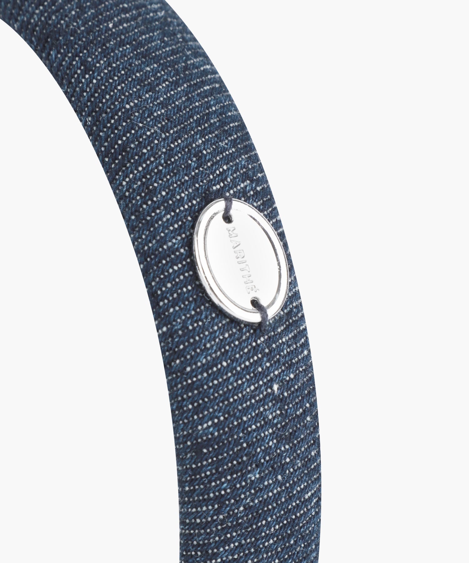 Marithe & Francois Girbaud - Regular Logo Slim Denim Hairband (Indigo) product image 3 | TRAB K-Fashion Australia