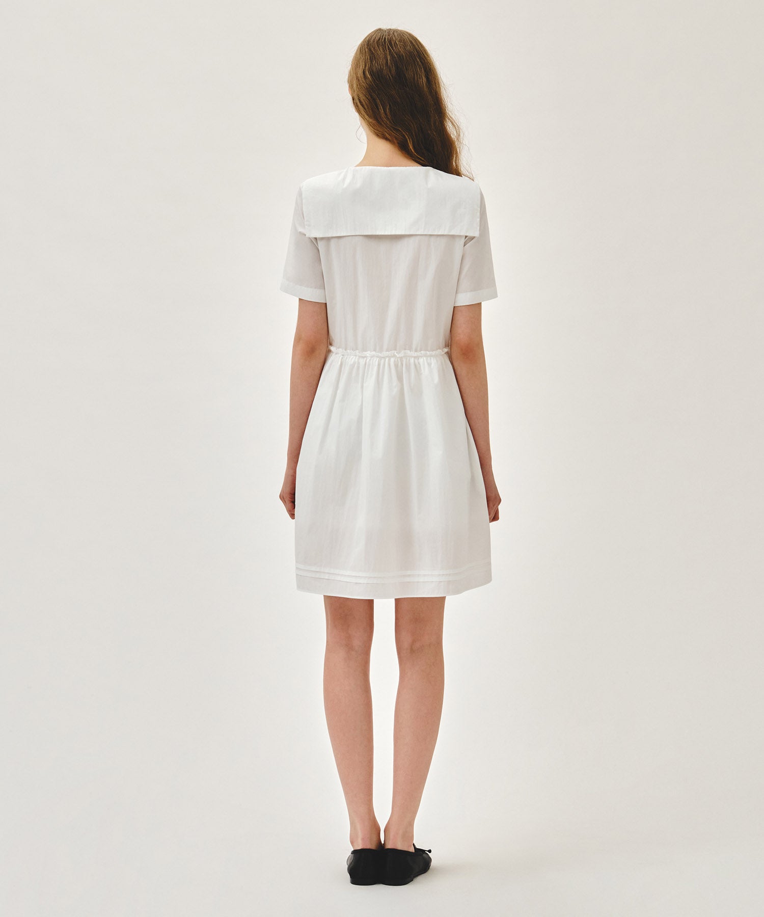 Marithe & Francois Girbaud - Marine Half Sleeve Onepiece (White) product image 3 | TRAB K-Fashion Australia