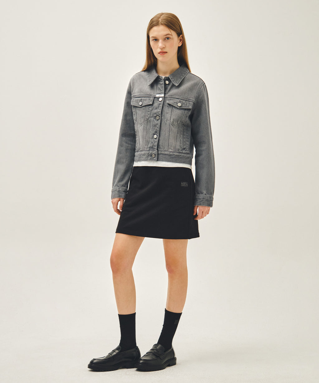 Marithe & Francois Girbaud - Vintage Classic Logo Sweat Mini Skirt (Black) product image 6 | TRAB K-Fashion Australia