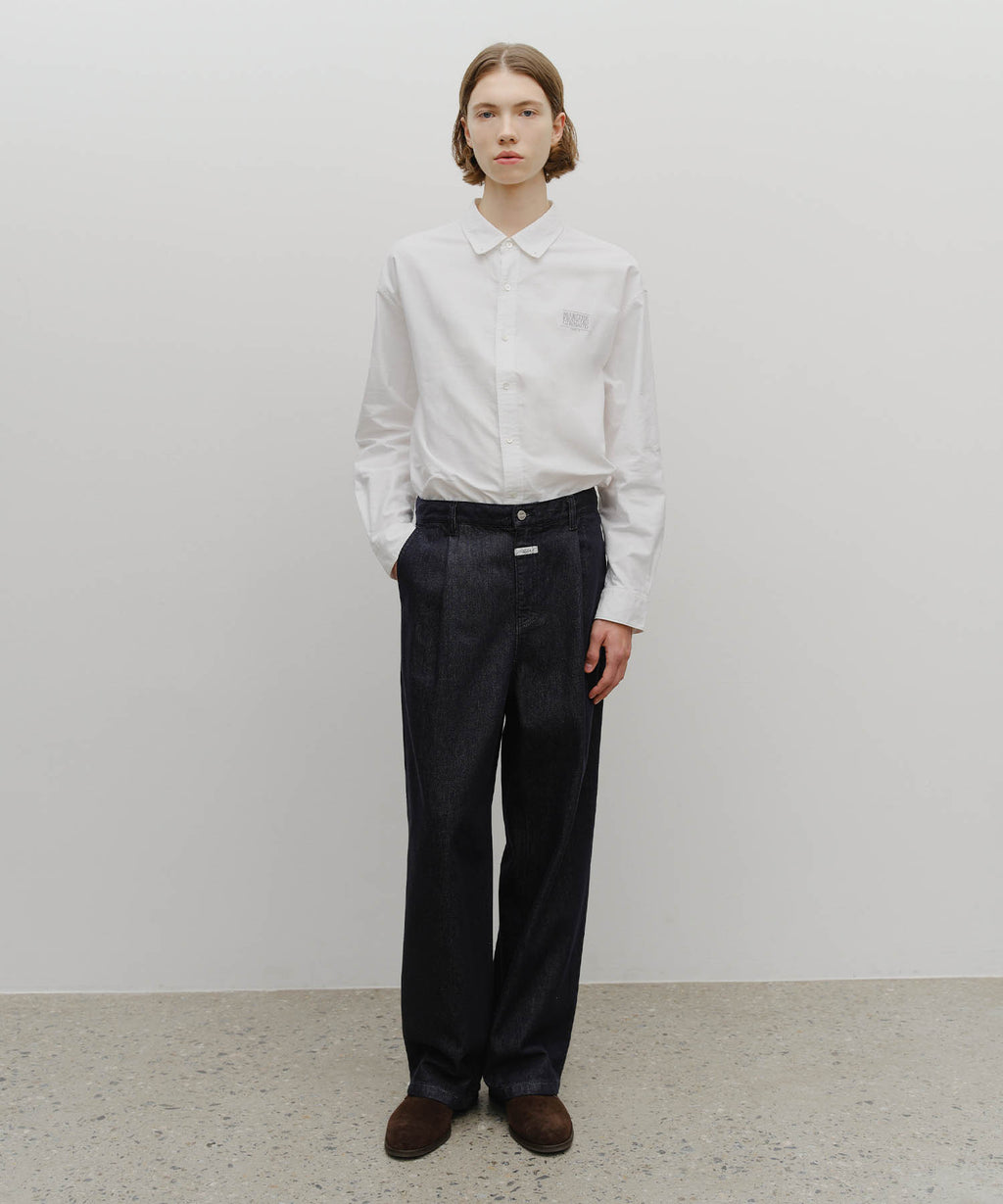 Marithe & Francois Girbaud - Wide Raw Denim Pants (Dark Blue) product image 3 | TRAB K-Fashion Australia