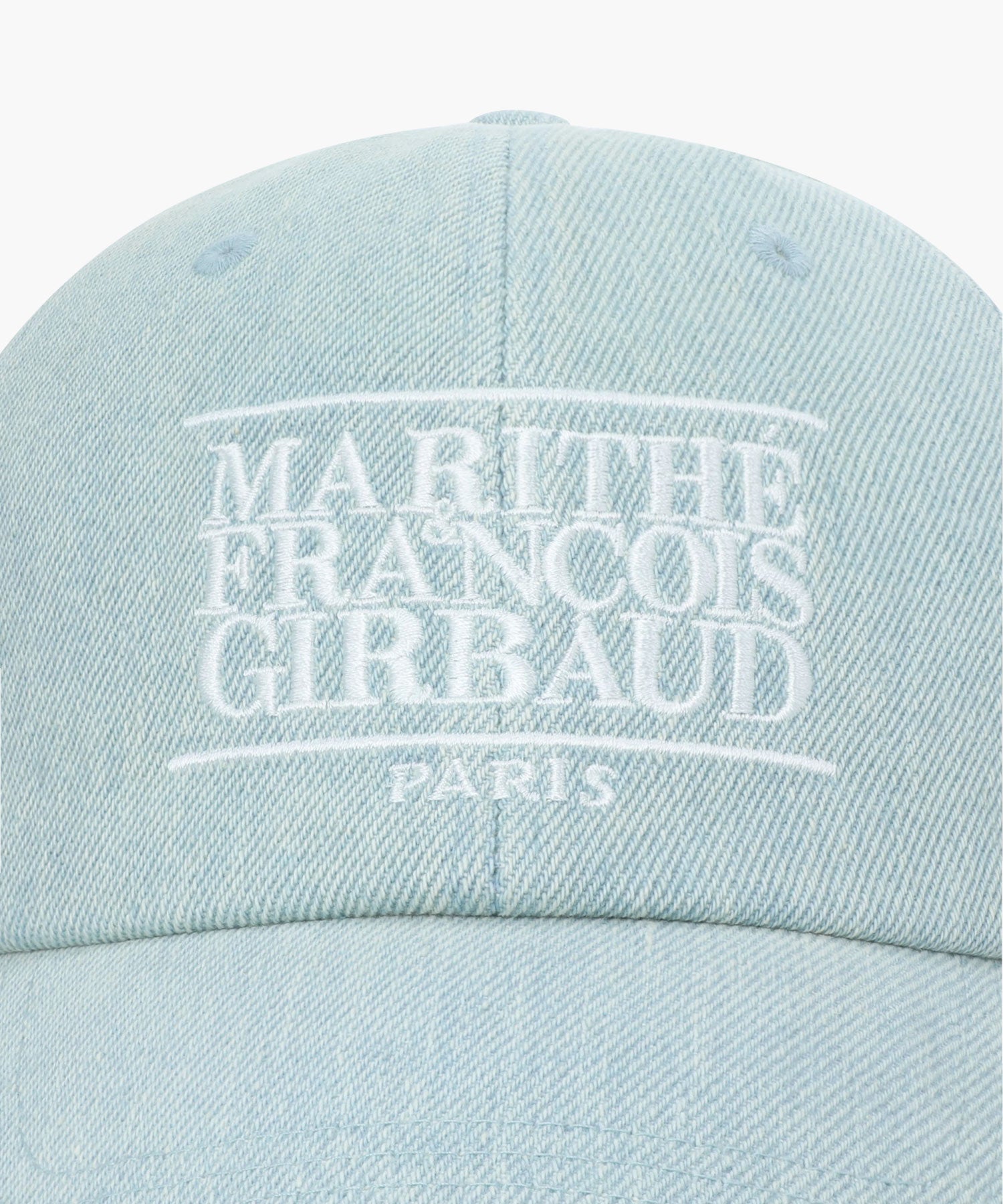 Marithe & Francois Girbaud - Denim Washing Classic Logo Covered Cap (Light Blue) product image 3 | TRAB K-Fashion Australia