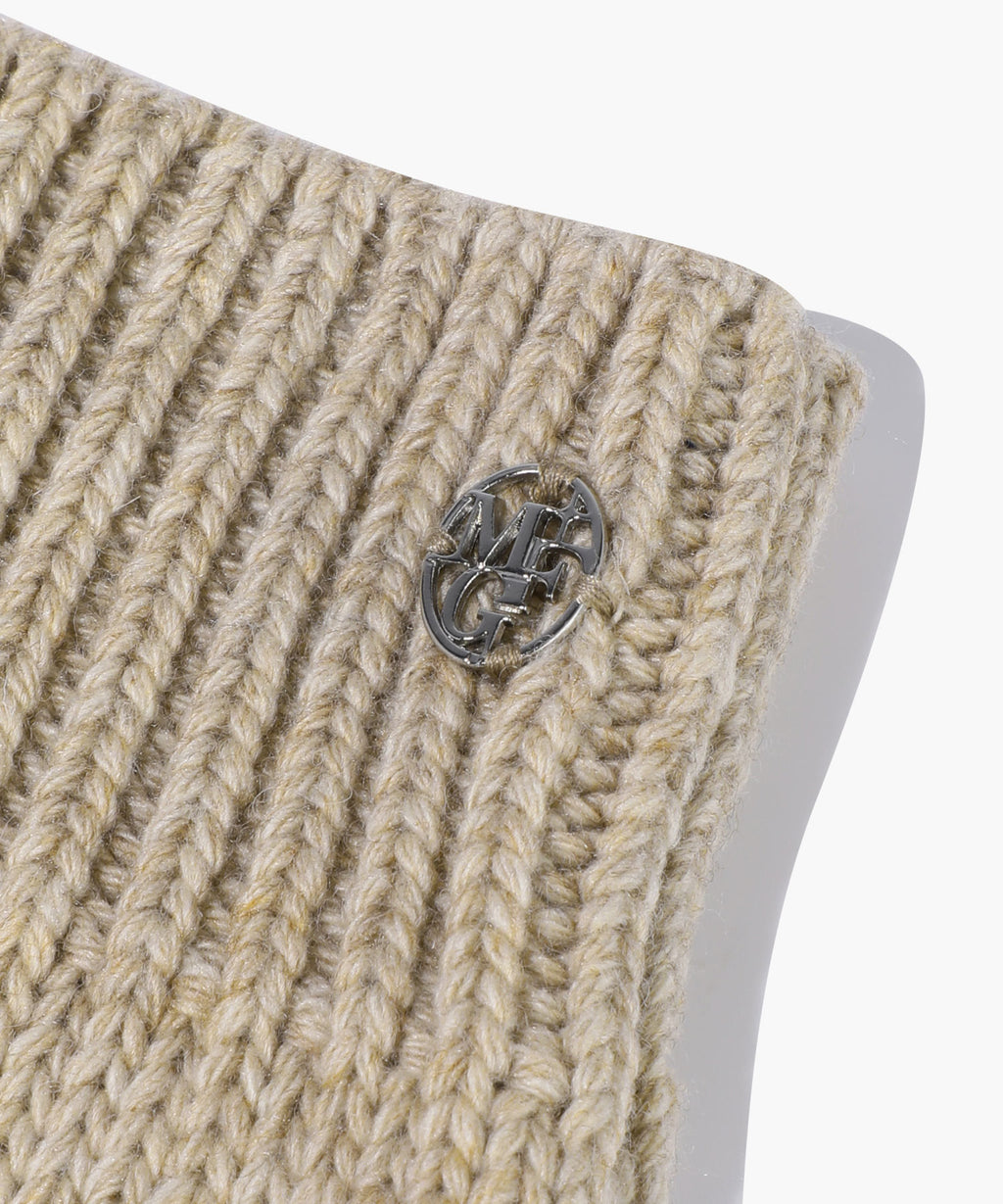 Marithe & Francois Girbaud - Knit Leg Warmer (Beige) product image 3 | TRAB K-Fashion Australia