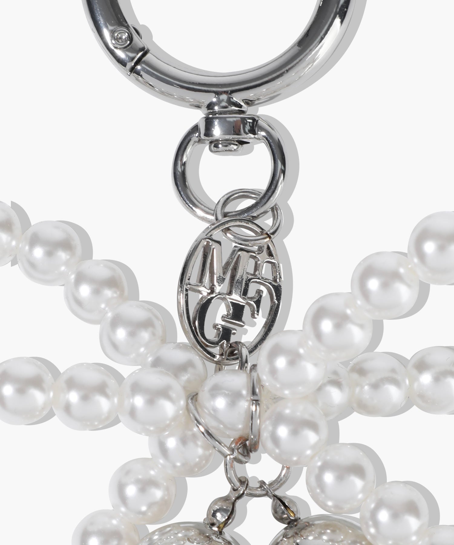 Marithe & Francois Girbaud - Pearl Silver Ball Keyring (Silver) product image 3 | TRAB K-Fashion Australia
