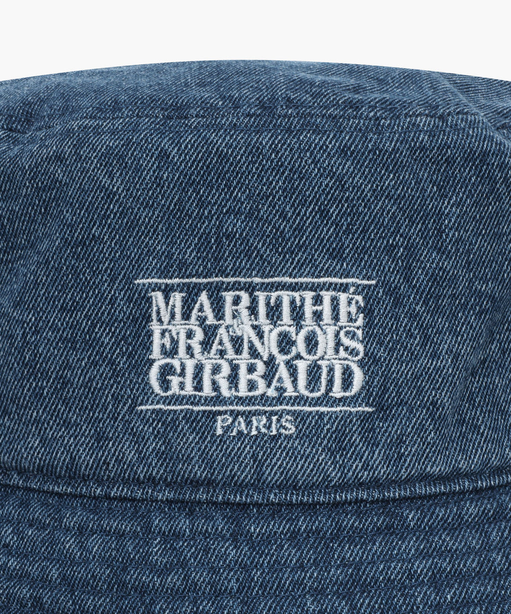 Marithe & Francois Girbaud - Classic Logo Bucket Hat (Blue) product image 3 | TRAB K-Fashion Australia