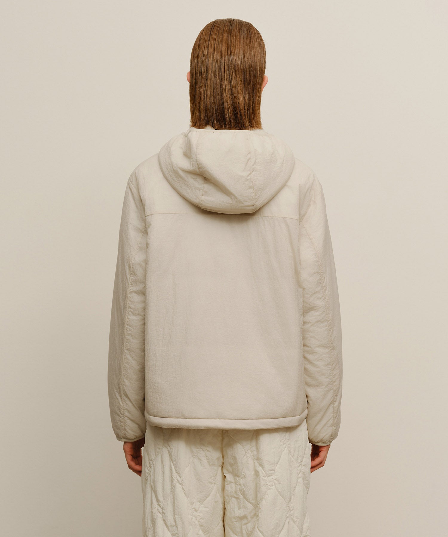 Marithe & Francois Girbaud - Marithe Sport Hooded Padded Jacket (Light Beige) product image 3 | TRAB K-Fashion Australia