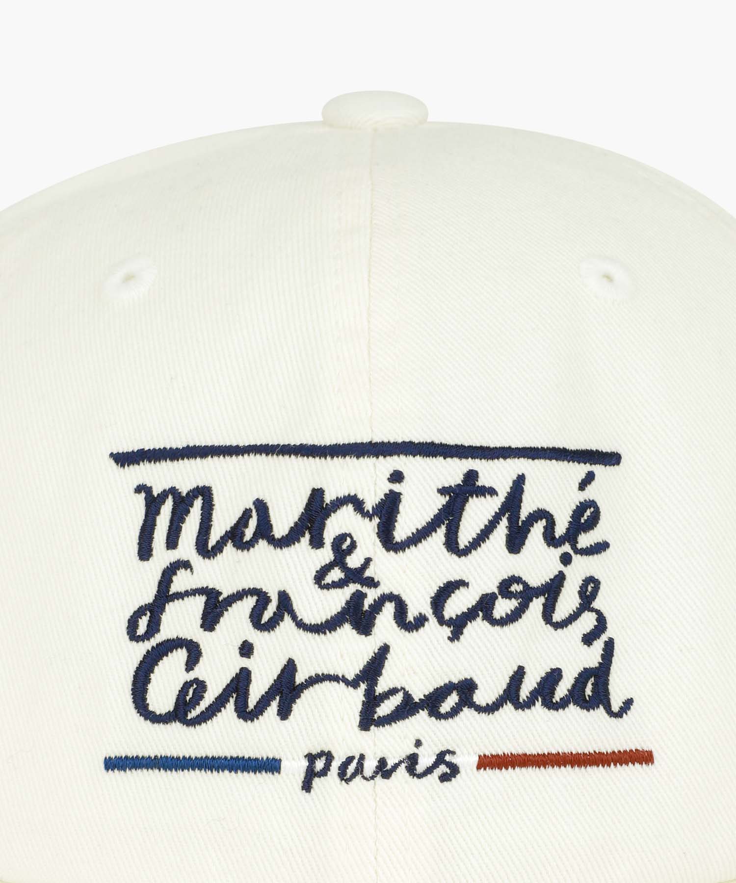 Marithe & Francois Girbaud - Drawing Classic Logo Flat Brim Cap (Ivory) product image 3 | TRAB K-Fashion Australia