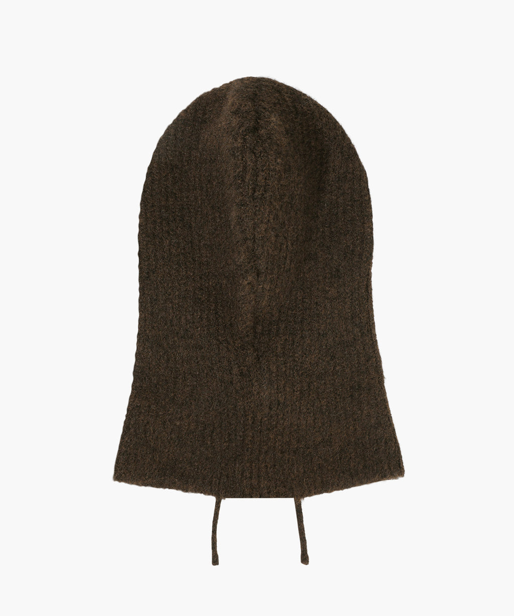 Marithe & Francois Girbaud - Circle Logo Balaclava (Dark Brown) product image 3 | TRAB K-Fashion Australia