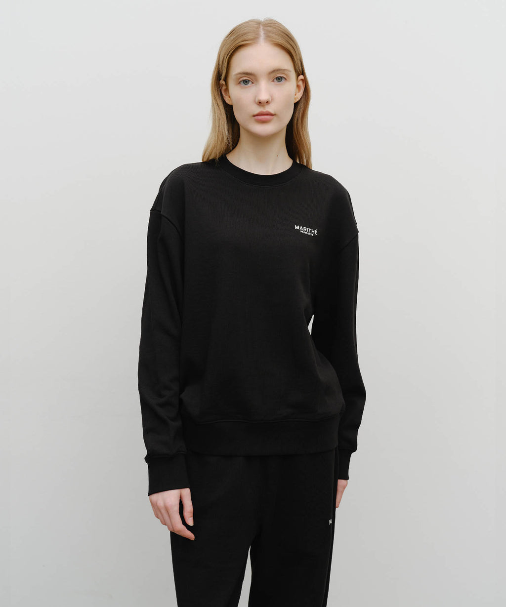 Marithe & Francois Girbaud - Regular Logo Sweat Set-up (Black) product image 3 | TRAB K-Fashion Australia