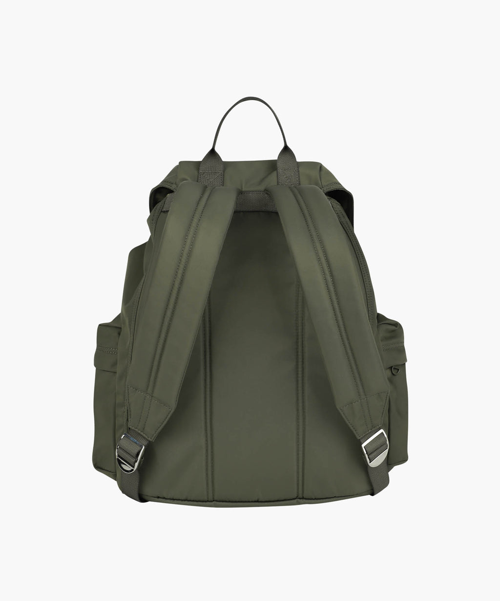 Marithe & Francois Girbaud - Classic Logo Metal Buckle Backpack (Khaki) product image 3 | TRAB K-Fashion Australia