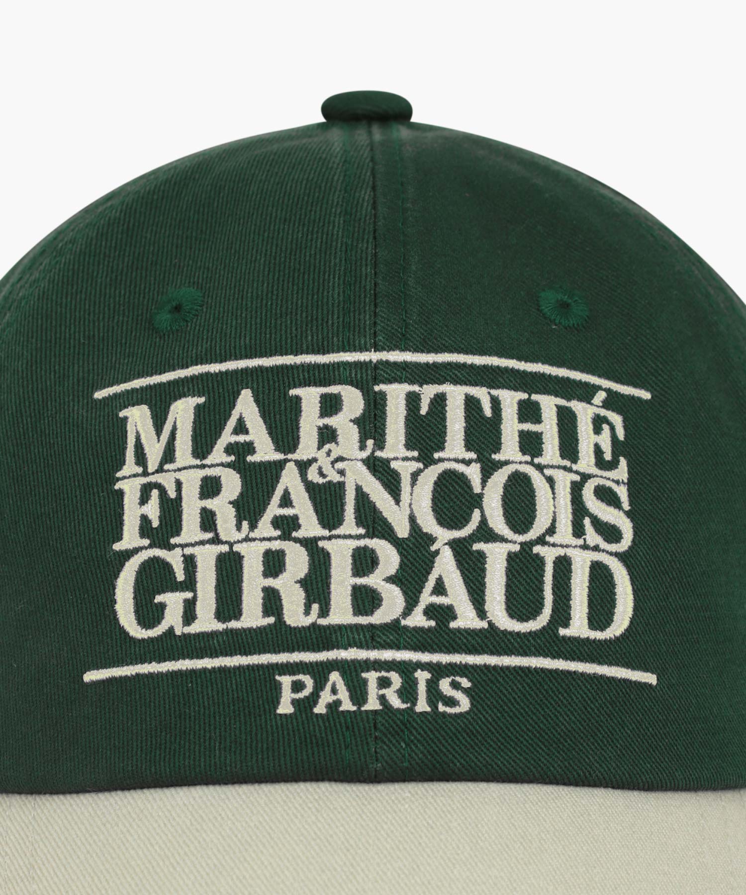 Marithe & Francois Girbaud - Classic Logo 6panel Color Block Cap (Beige) product image 3 | TRAB K-Fashion Australia