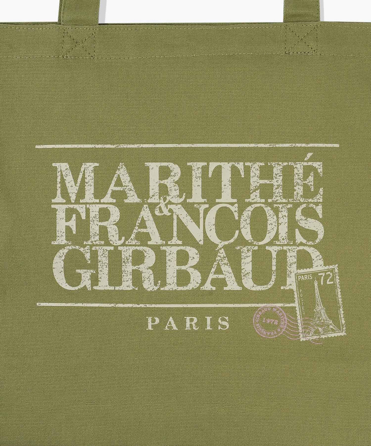Marithe & Francois Girbaud - Classic Logo Stamp Eco Bag (Olive) product image 3 | TRAB K-Fashion Australia
