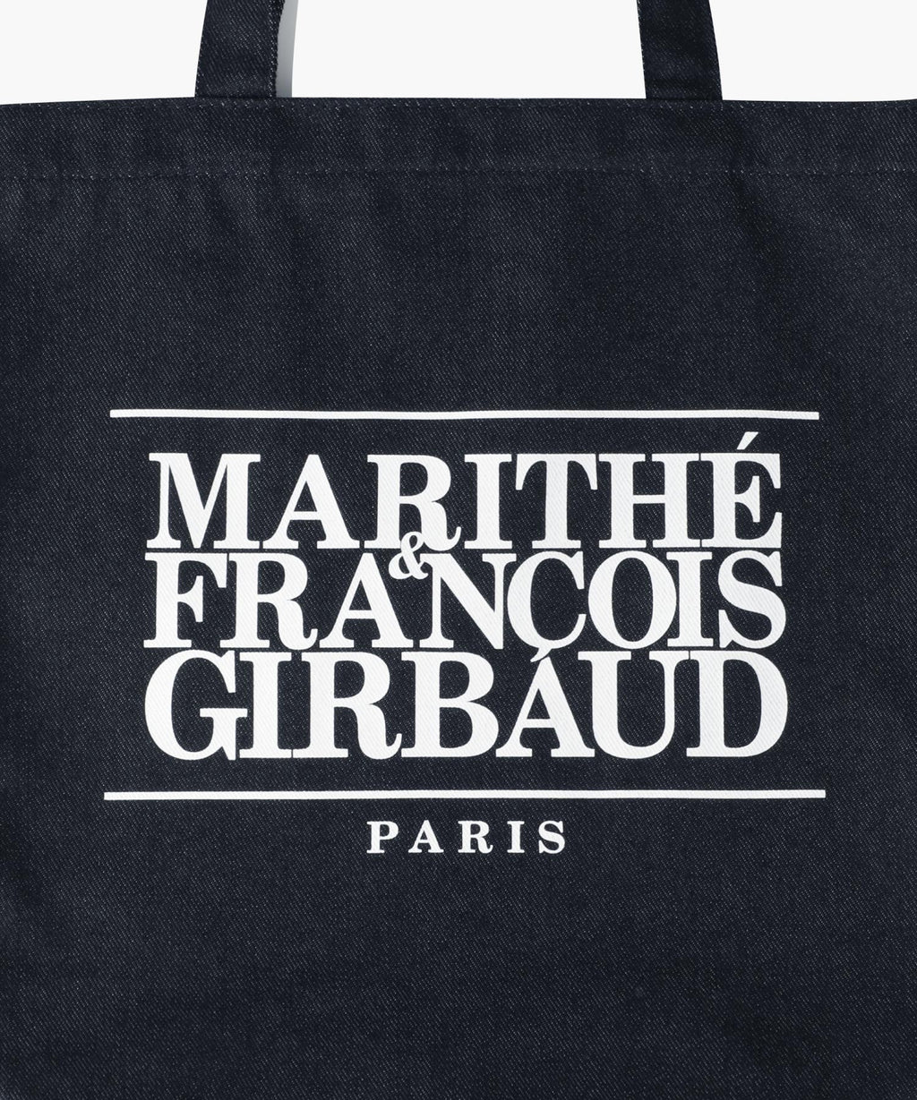 Marithe & Francois Girbaud - Classic Logo Denim Eco Bag (Dark Blue) product image 3 | TRAB K-Fashion Australia