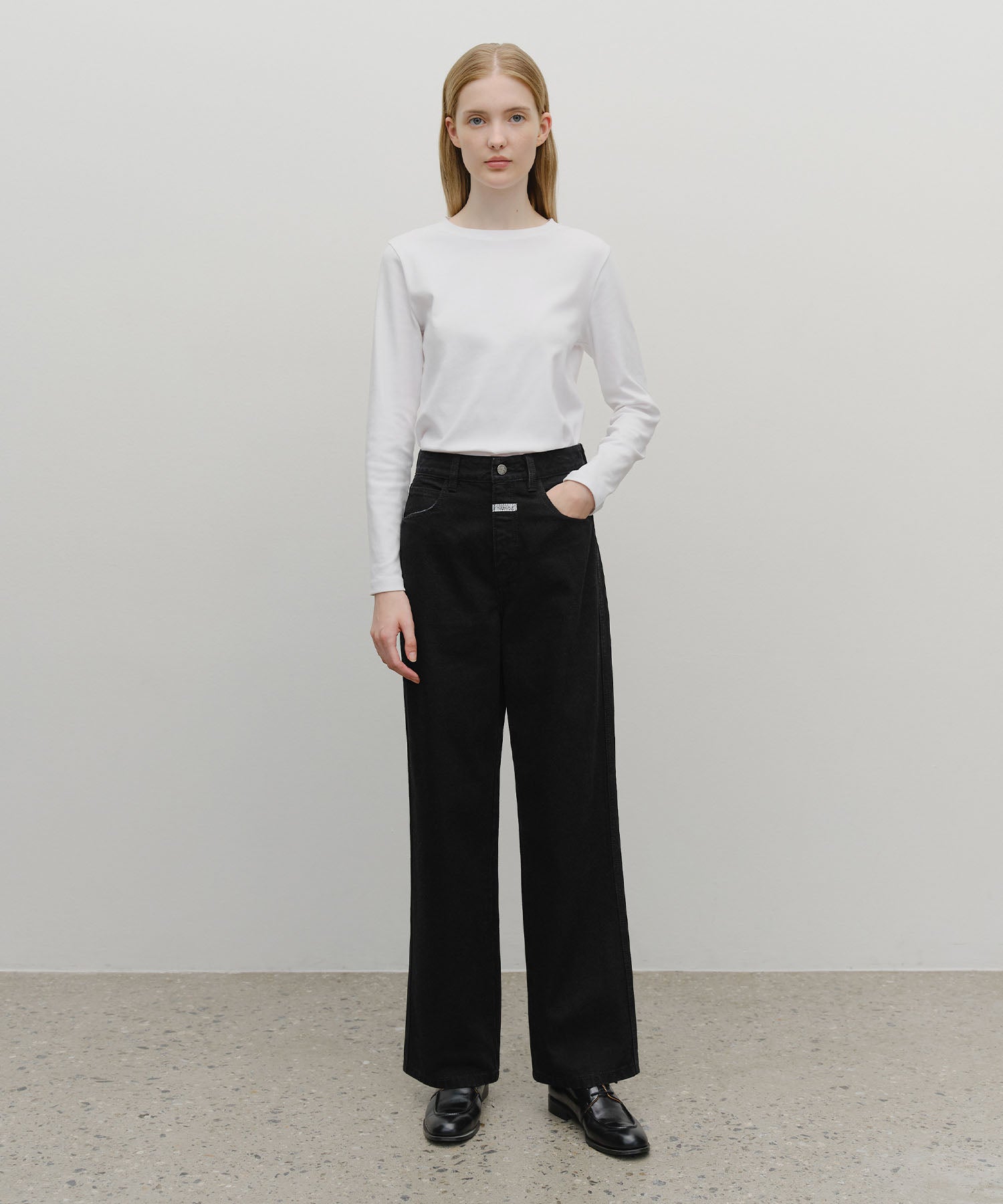 Marithe & Francois Girbaud - High Straight Denim Pants (Black) product image 3 | TRAB K-Fashion Australia