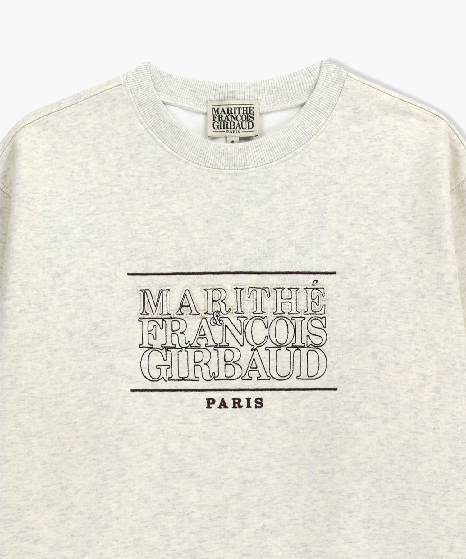 Marithe & Francois Girbaud - Stitch Classic Logo Sweatshirt (brushed) (Oatmeal) product image 3 | TRAB K-Fashion Australia