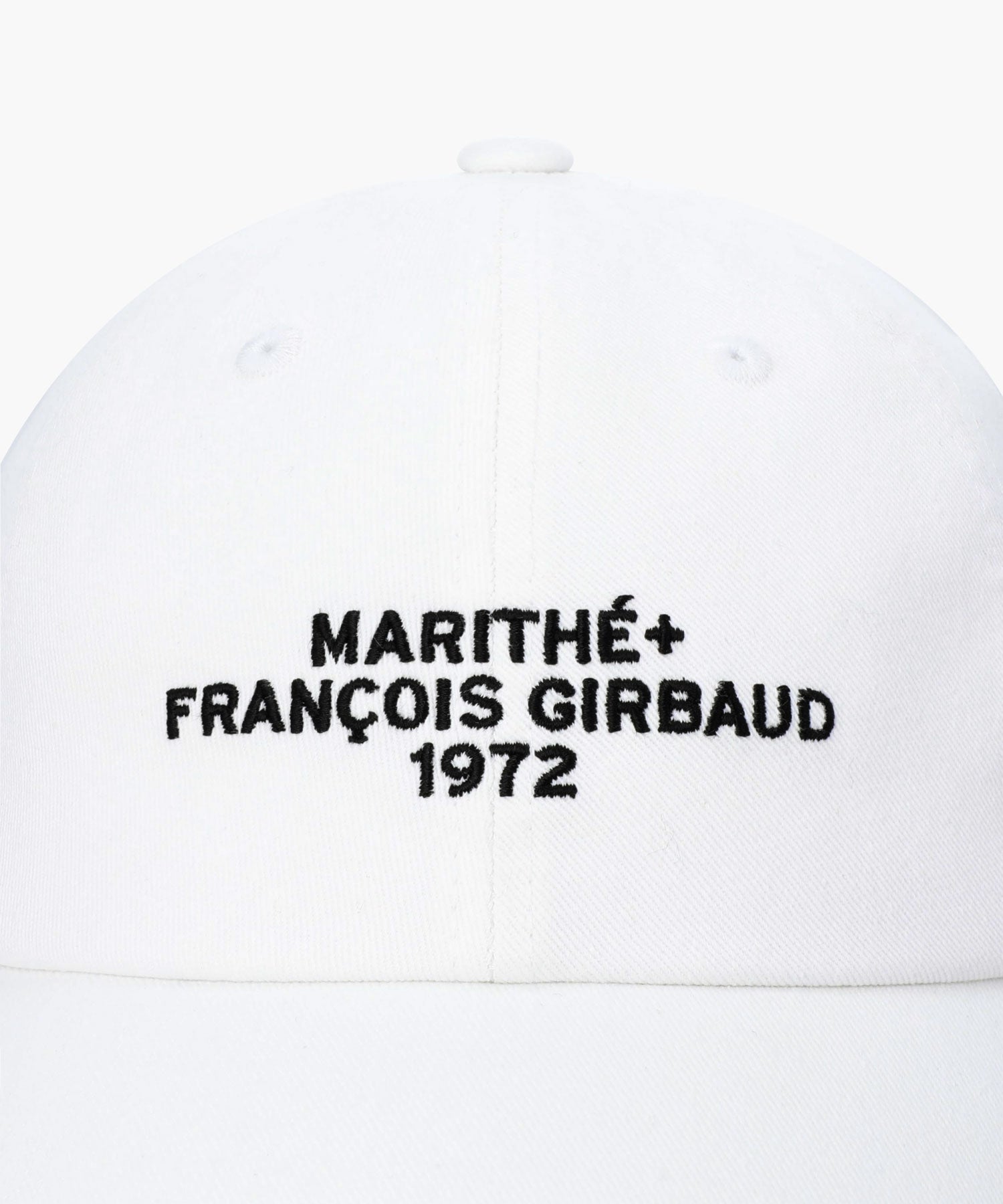 Marithe & Francois Girbaud - Lettering Logo Ball Cap (White) product image 3 | TRAB K-Fashion Australia