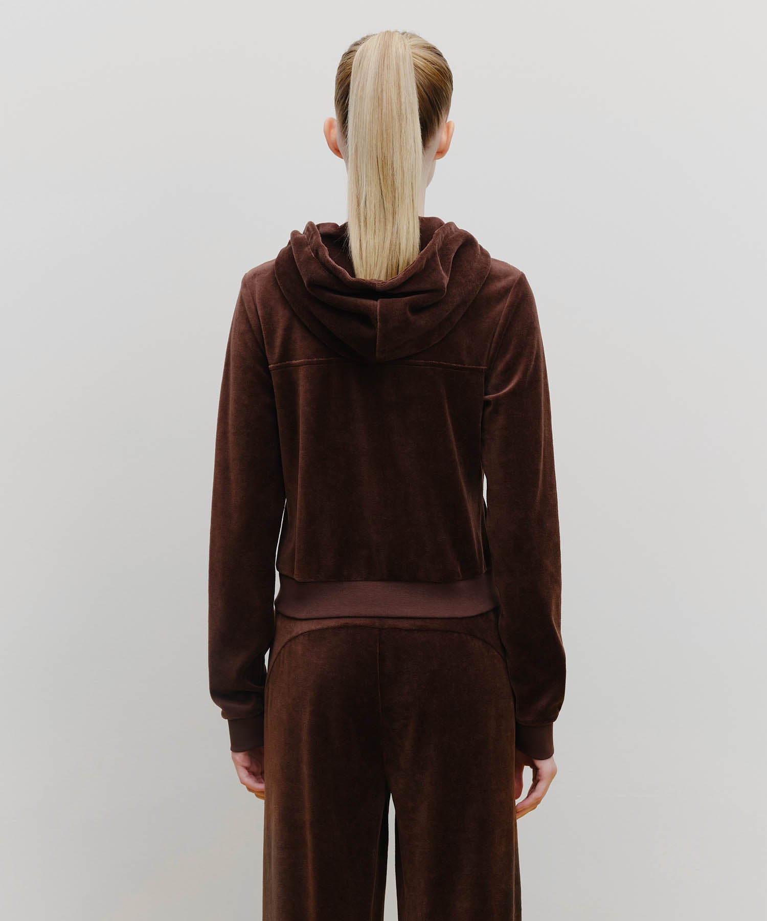 Marithe & Francois Girbaud - Marithe Sport W Velvet Jacket (Brown) product image 3 | TRAB K-Fashion Australia