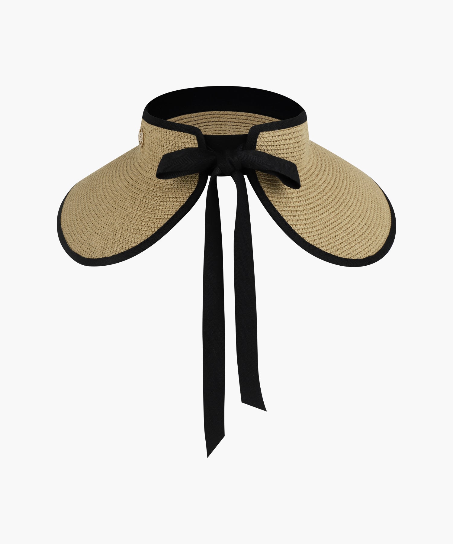 Marithe & Francois Girbaud - Circle Logo Wide Sun Visor (Black) product image 3 | TRAB K-Fashion Australia