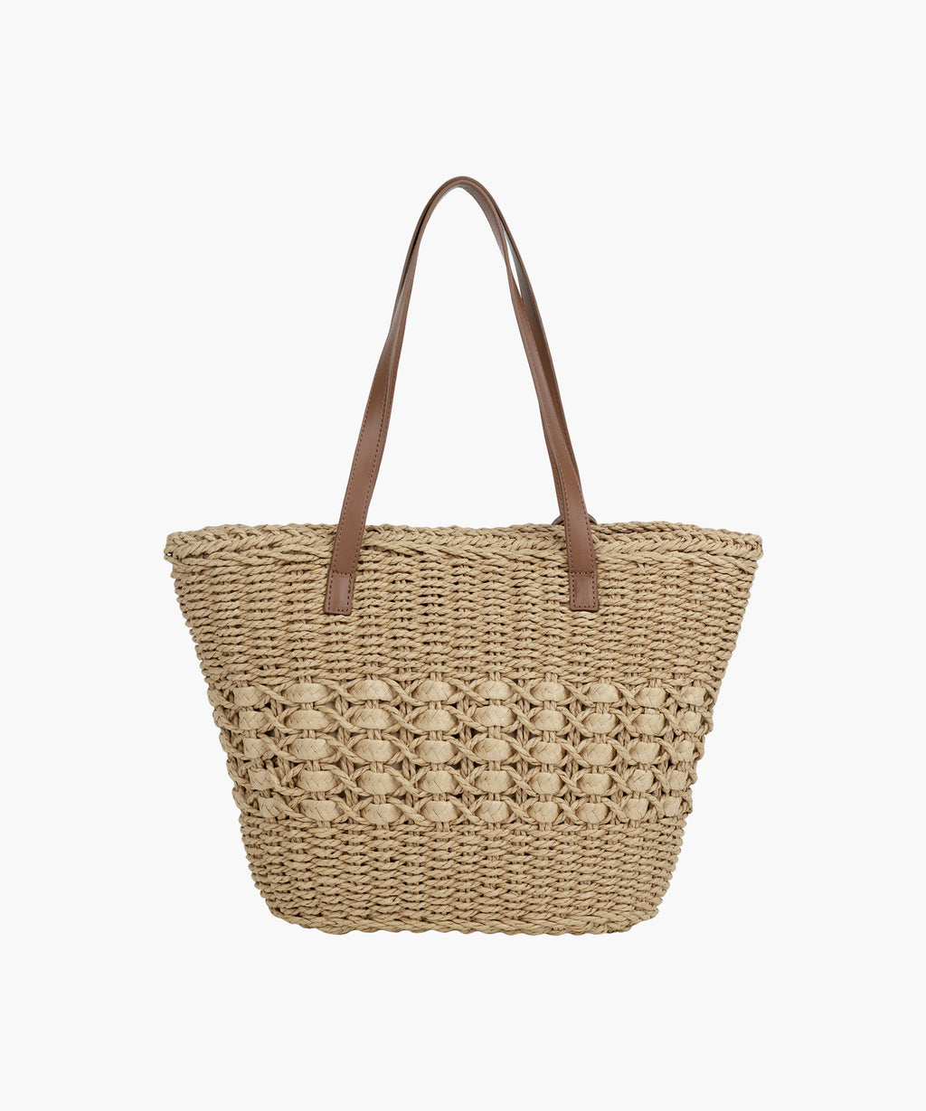 Marithe & Francois Girbaud - Classic Logo Basket Shoulder Bag (Beige) product image 5 | TRAB K-Fashion Australia