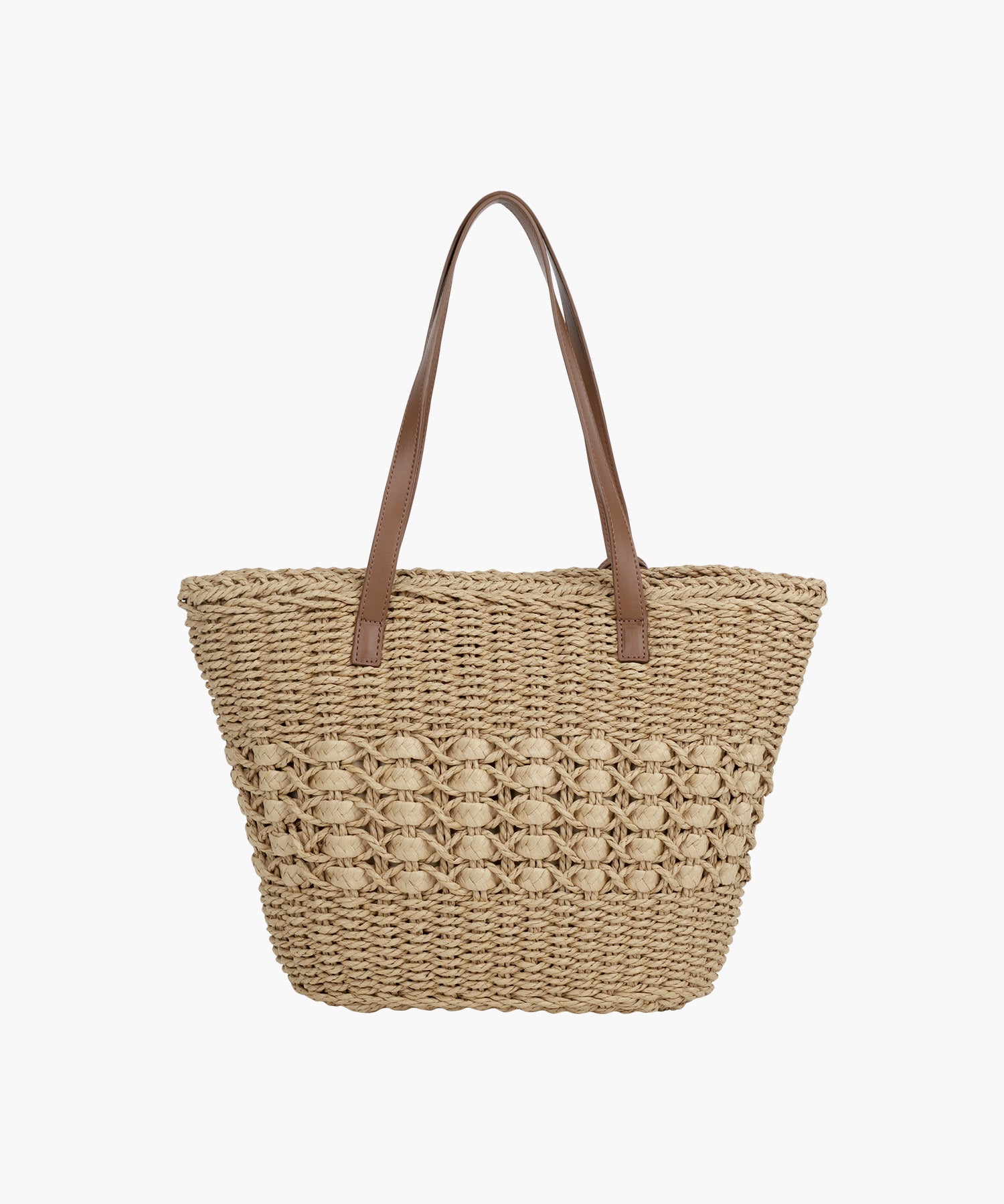 Marithe & Francois Girbaud - Classic Logo Basket Shoulder Bag (Beige) product image 5 | TRAB K-Fashion Australia