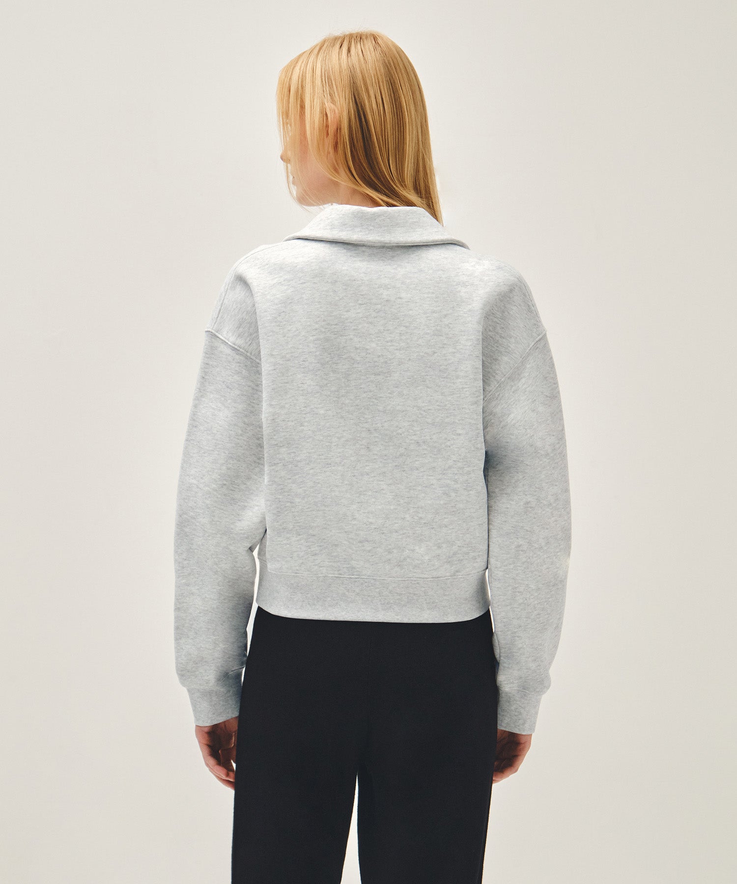 Marithe & Francois Girbaud - Doodle Classic Logo Collar Sweatshirt (Light Heather Gray) product image 3 | TRAB K-Fashion Australia
