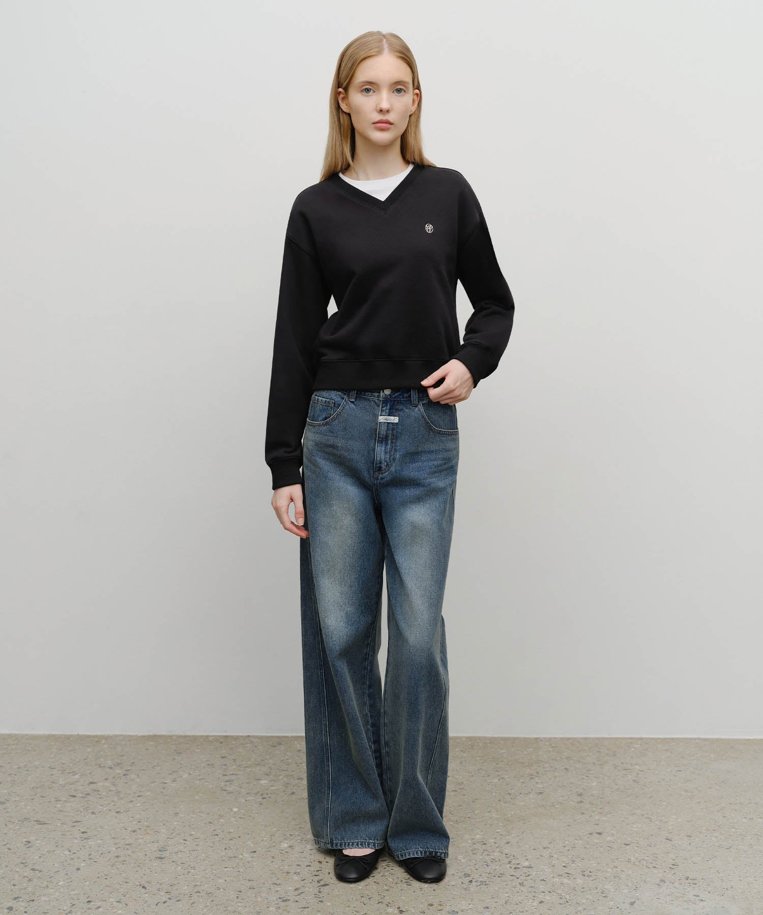 Marithe & Francois Girbaud - Vintage Washed Denim Pants (Blue) product image 6 | TRAB K-Fashion Australia