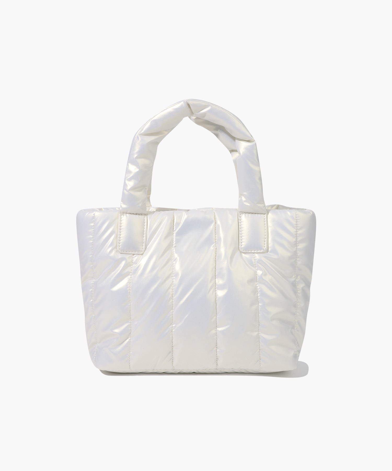 Marithe & Francois Girbaud - Classic Logo Matt Metallic Padding Bag (Ivory) product image 3 | TRAB K-Fashion Australia