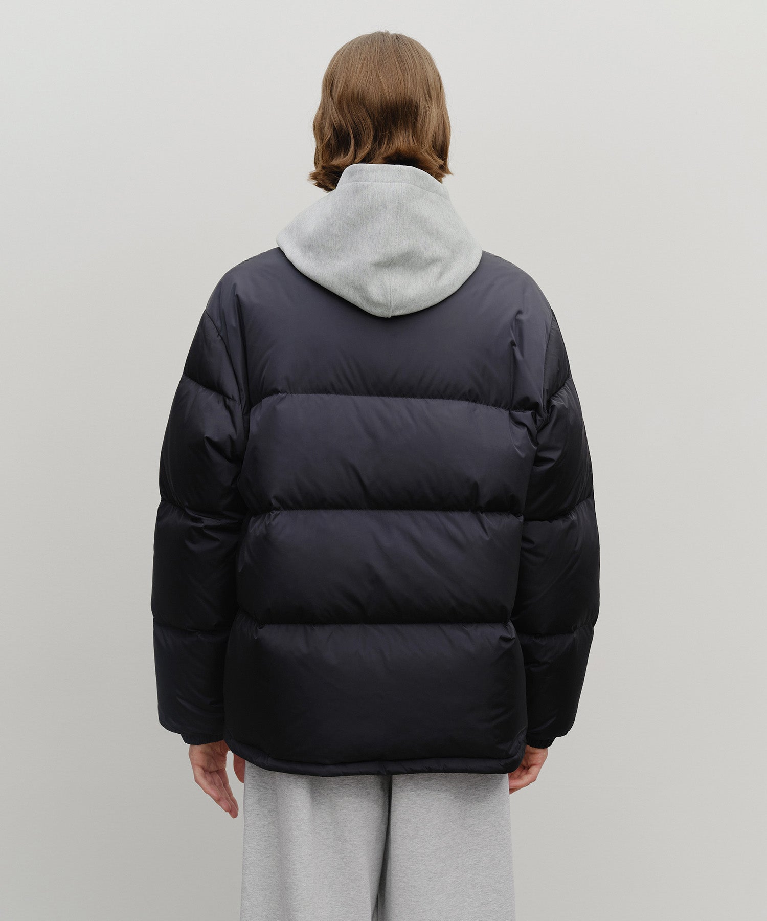 Marithe & Francois Girbaud - Classic Logo Down Jacket (Navy) product image 3 | TRAB K-Fashion Australia
