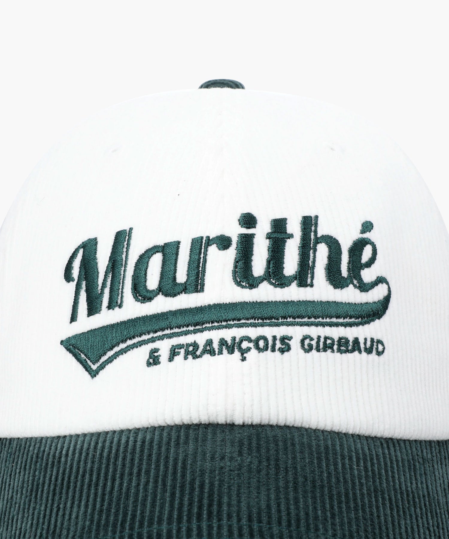 Marithe & Francois Girbaud - Vintage Logo Corduroy Covered Cap (Dark Green) product image 3 | TRAB K-Fashion Australia