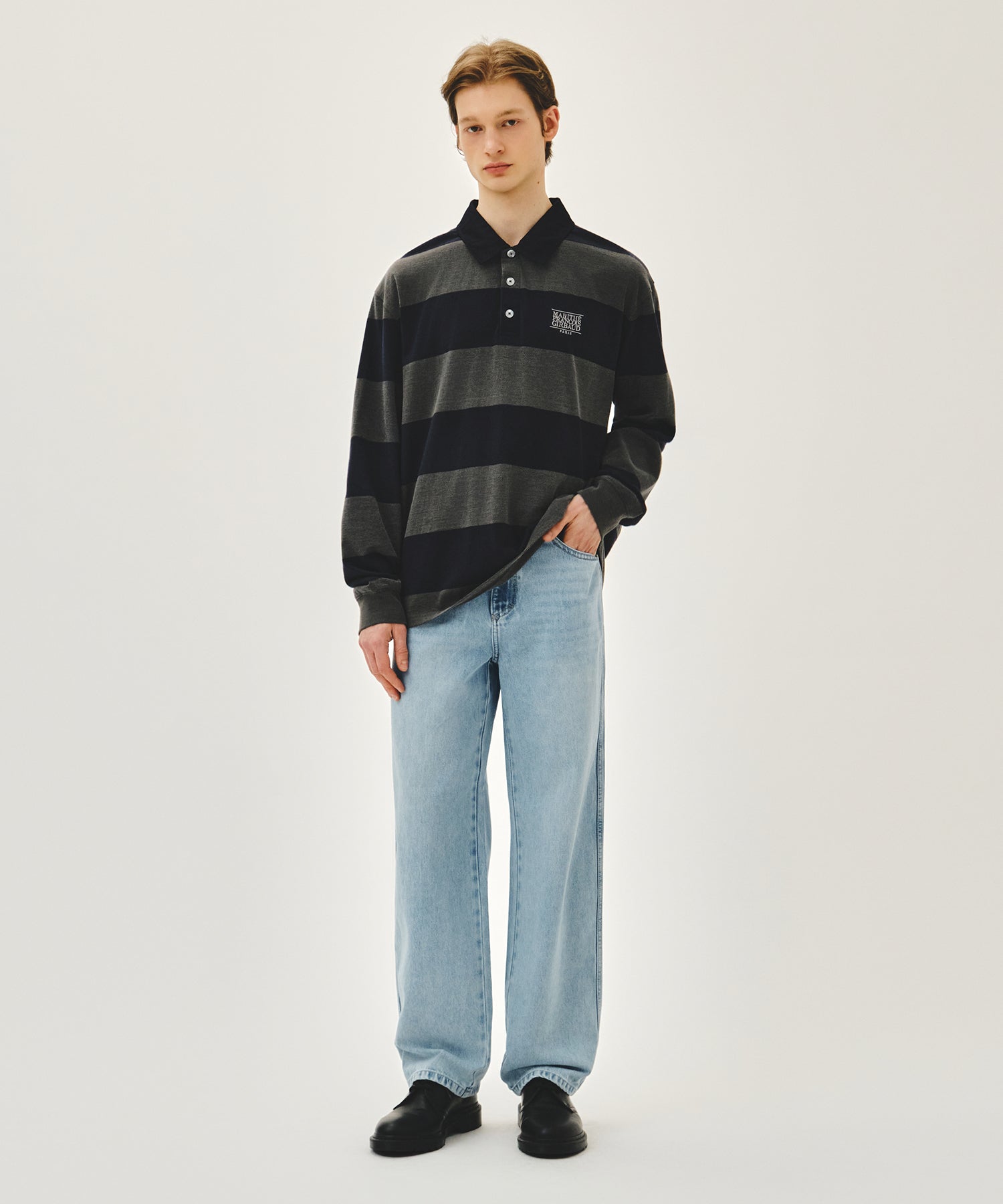 Marithe & Francois Girbaud - New M High Straight Denim Pants (Light Blue) product image 3 | TRAB K-Fashion Australia