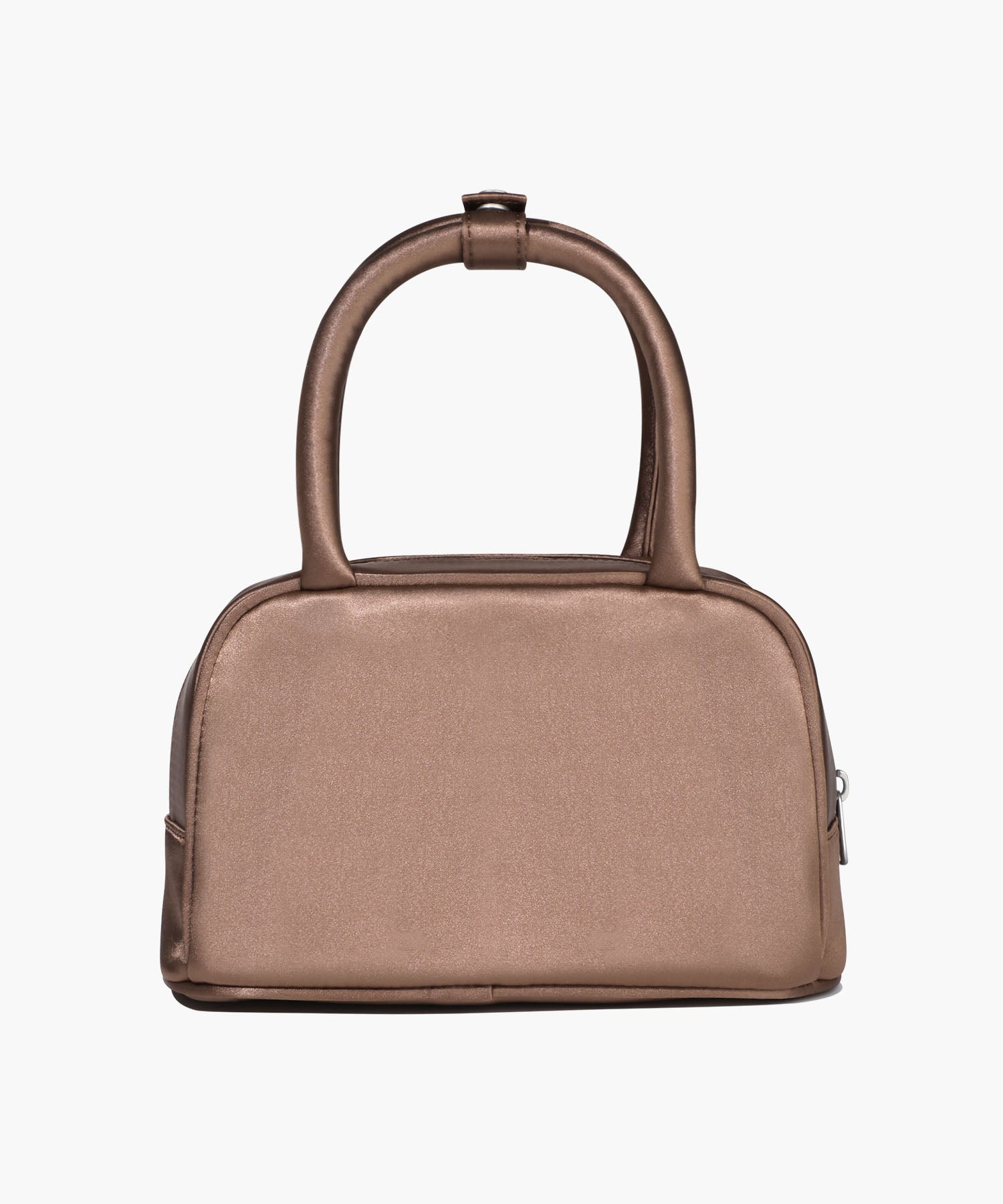 Marithe & Francois Girbaud - Regular Logo Satin Mini Tote Bag (Brown) product image 3 | TRAB K-Fashion Australia