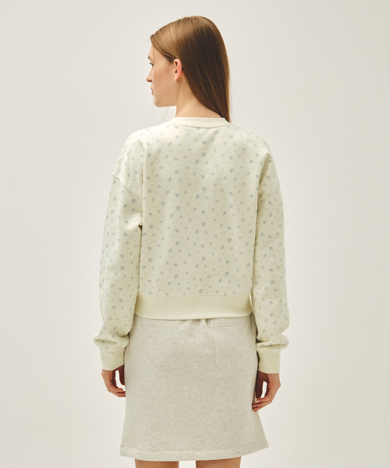 Marithe & Francois Girbaud - Classic Logo Crop Sweatshirt (Flower) product image 3 | TRAB K-Fashion Australia