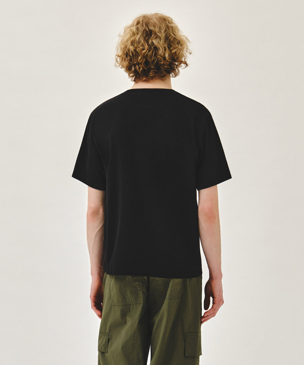 Marithe & Francois Girbaud - Stamp Classic Logo Tee (Black) product image 3 | TRAB K-Fashion Australia