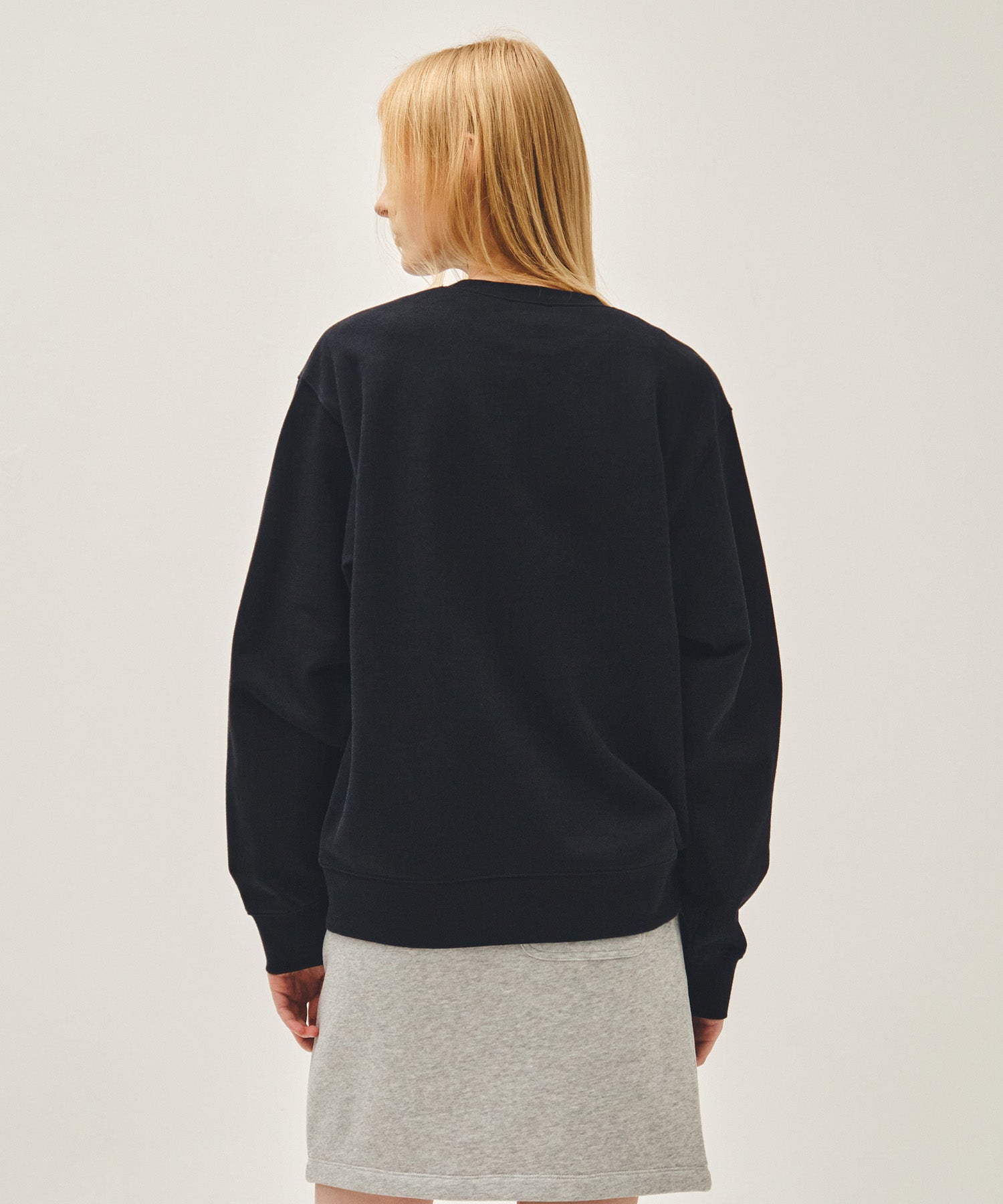 Marithe & Francois Girbaud - Classic Logo Embroidery Sweatshirt (Navy) product image 3 | TRAB K-Fashion Australia