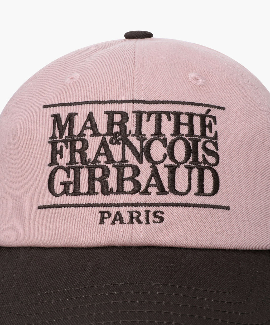 Marithe & Francois Girbaud - Classic Logo 6panel Color Block Cap (Dark Brown) product image 3 | TRAB K-Fashion Australia