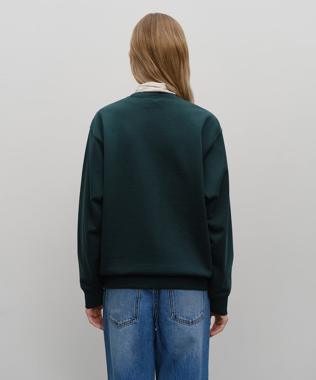 Marithe & Francois Girbaud - Classic Logo Sweatshirt (Dark Teal) product image 7 | TRAB K-Fashion Australia
