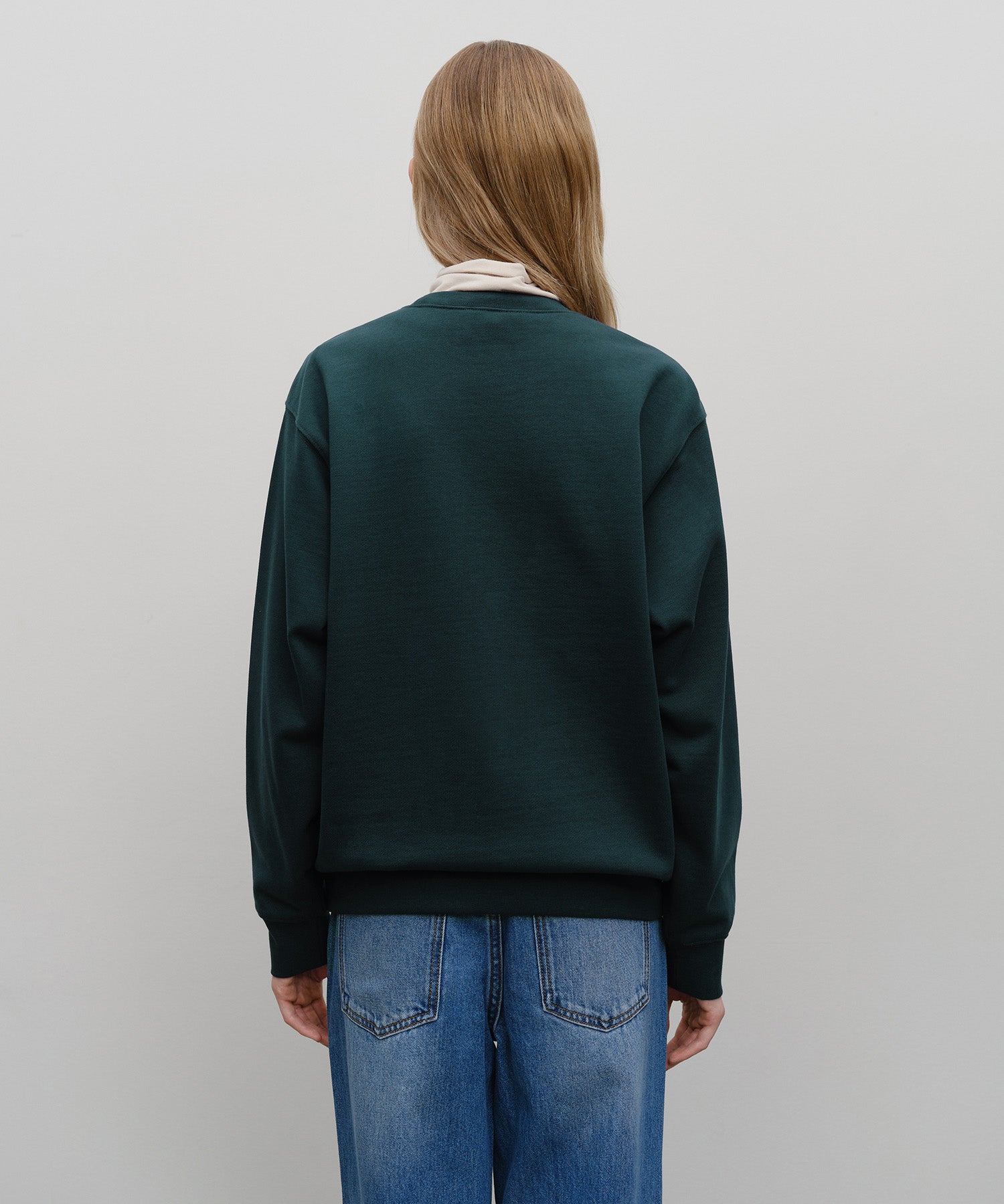 Marithe & Francois Girbaud - Classic Logo Sweatshirt (Dark Teal) product image 7 | TRAB K-Fashion Australia