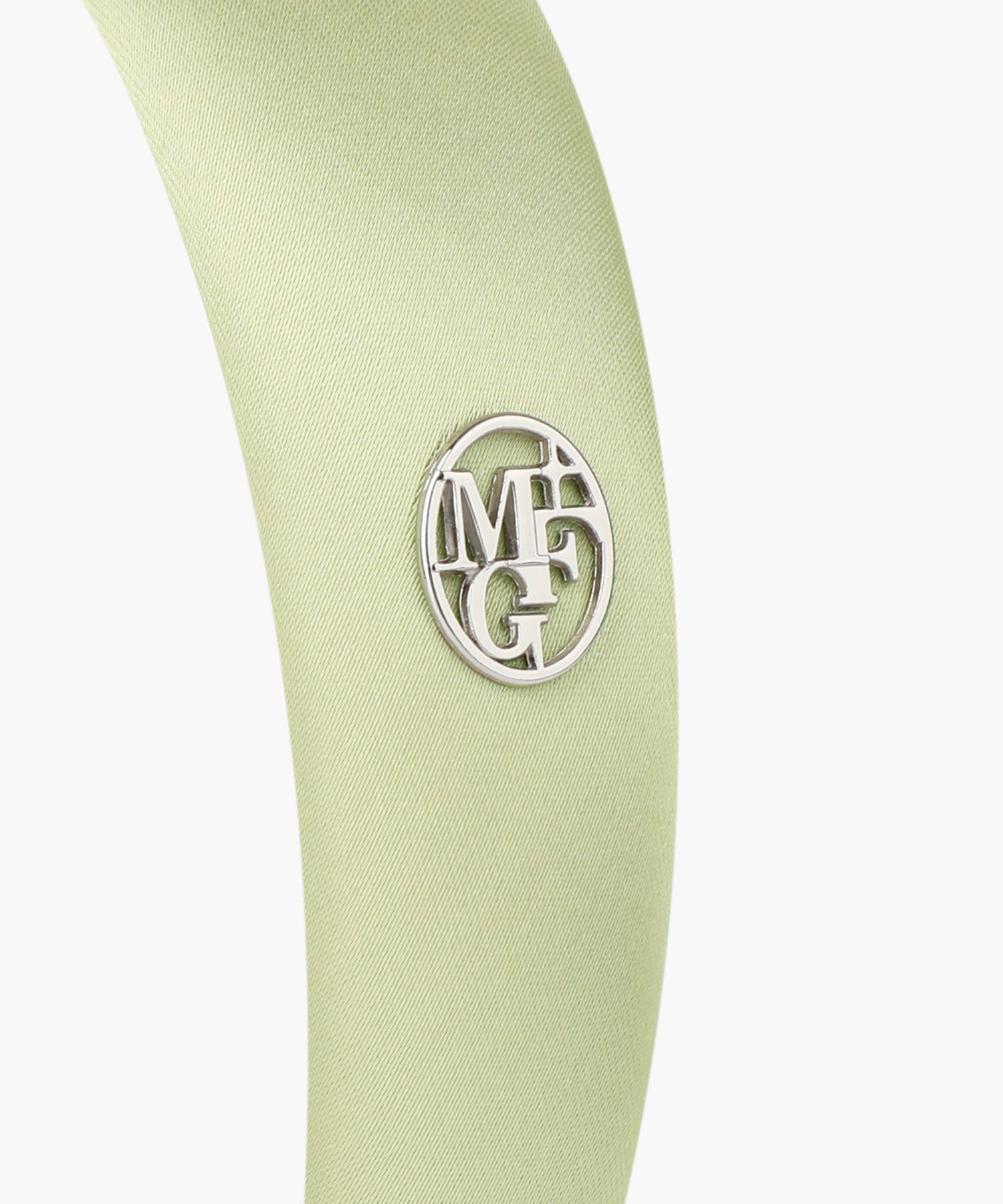 Marithe & Francois Girbaud - Circle Logo Satin Hair Band (Light Mint) product image 3 | TRAB K-Fashion Australia