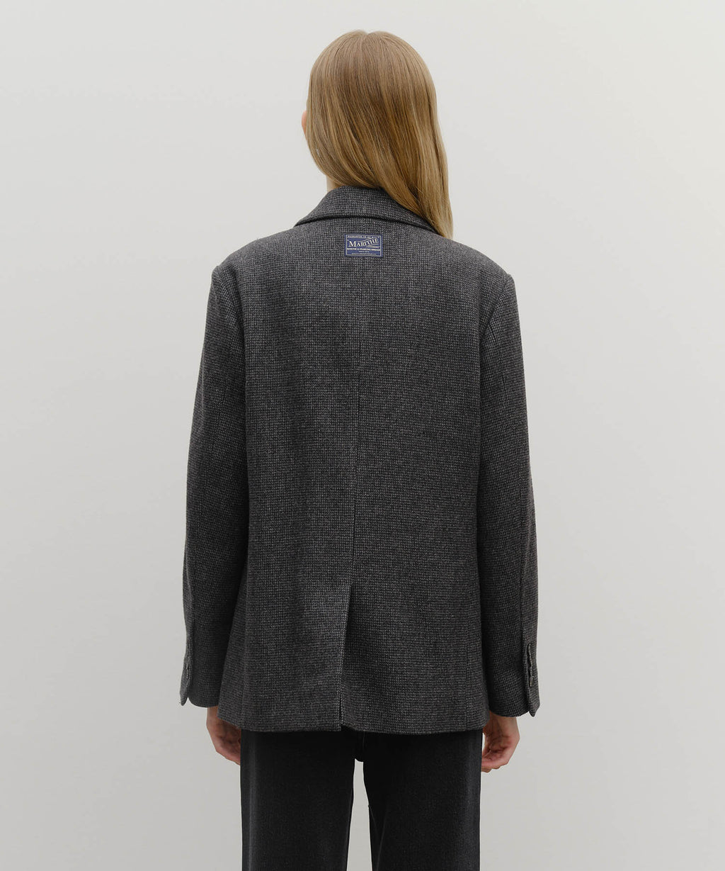 Marithe & Francois Girbaud - Wool Blazer Jacket (Charcoal) product image 6 | TRAB K-Fashion Australia
