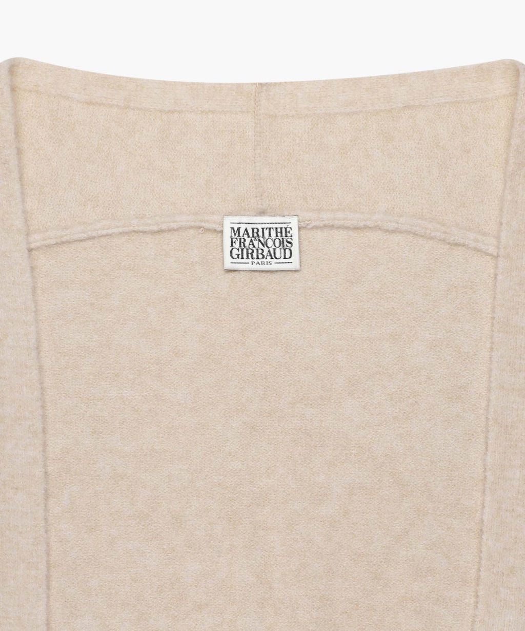 Marithe & Francois Girbaud - Circle Logo Shawl Muffler (Beige) product image 3 | TRAB K-Fashion Australia