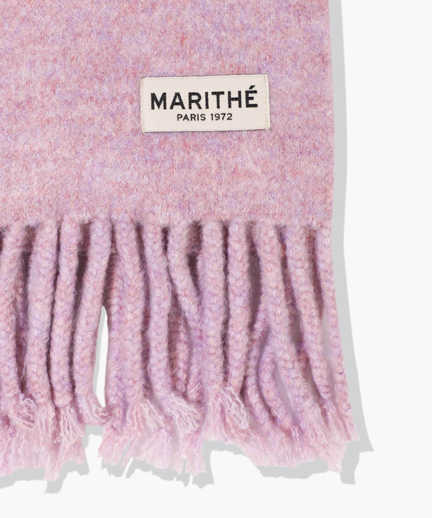 Marithe & Francois Girbaud - Fuzzy Solid Knit Muffler (Light Purple) product image 3 | TRAB K-Fashion Australia